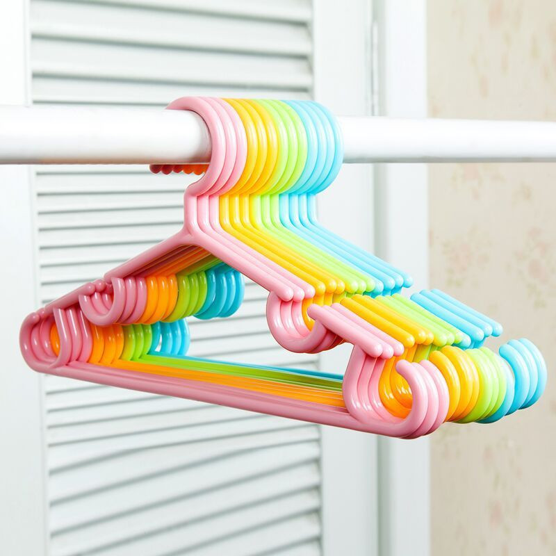 Kuber Industries Plastic Baby Hanger Set for Wardrobe (Green) -CTKTC39432