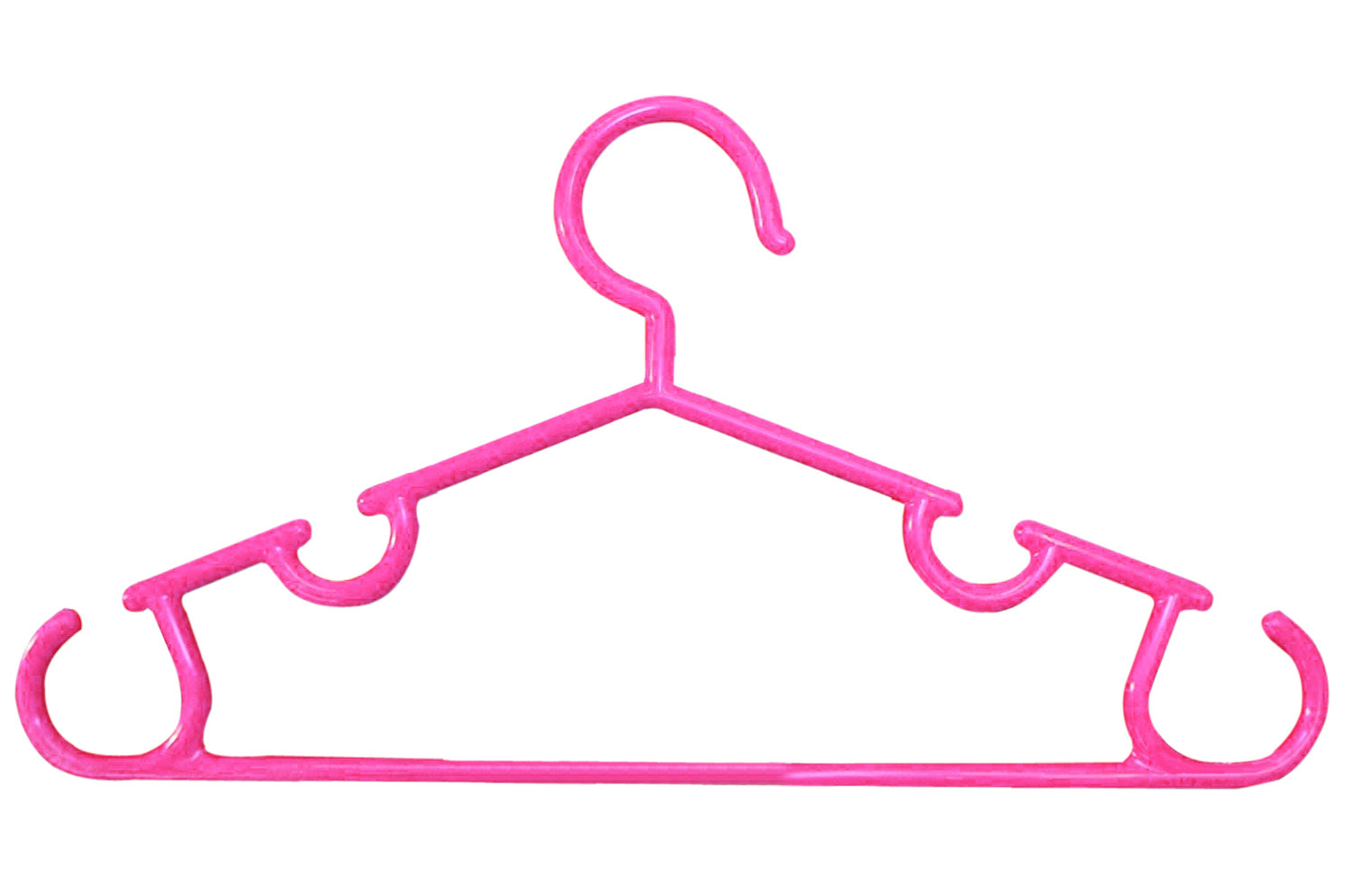 Kuber Industries Plastic Baby Hanger Set for Wardrobe (Pink) -CTKTC39137