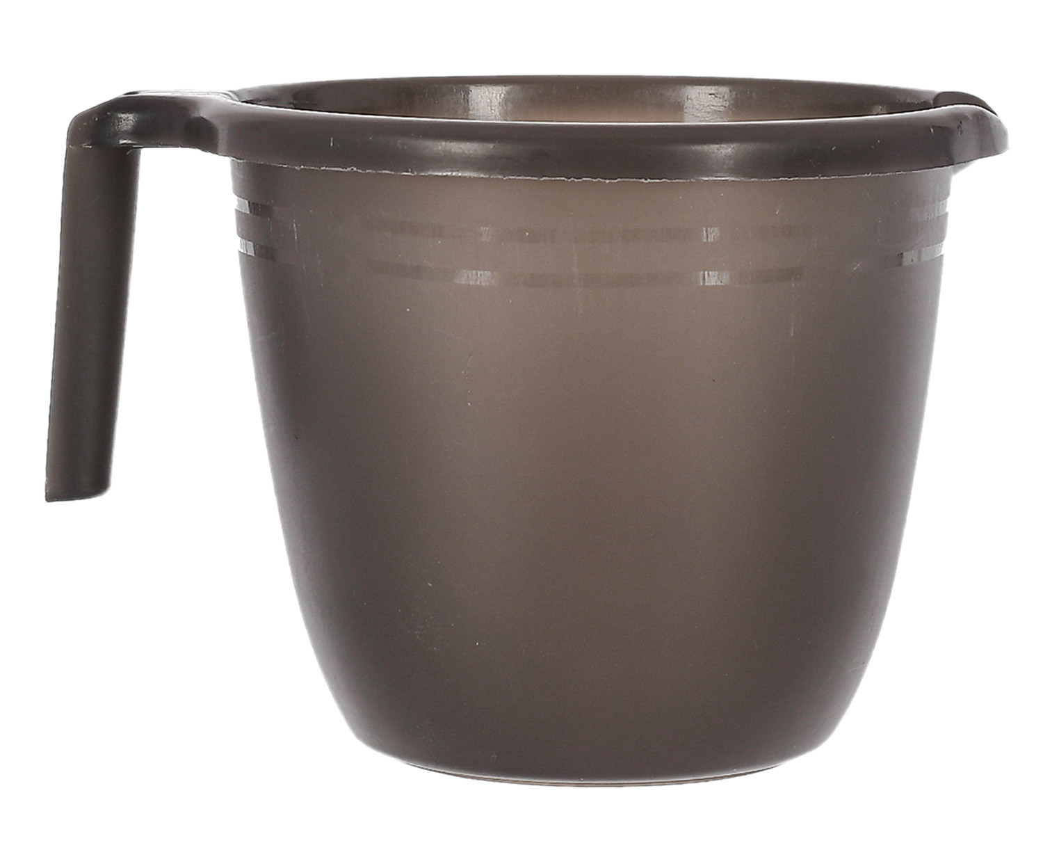 Kuber Industries Plastic Bathroom Mug 1 Litre- (Black)-46KM0213