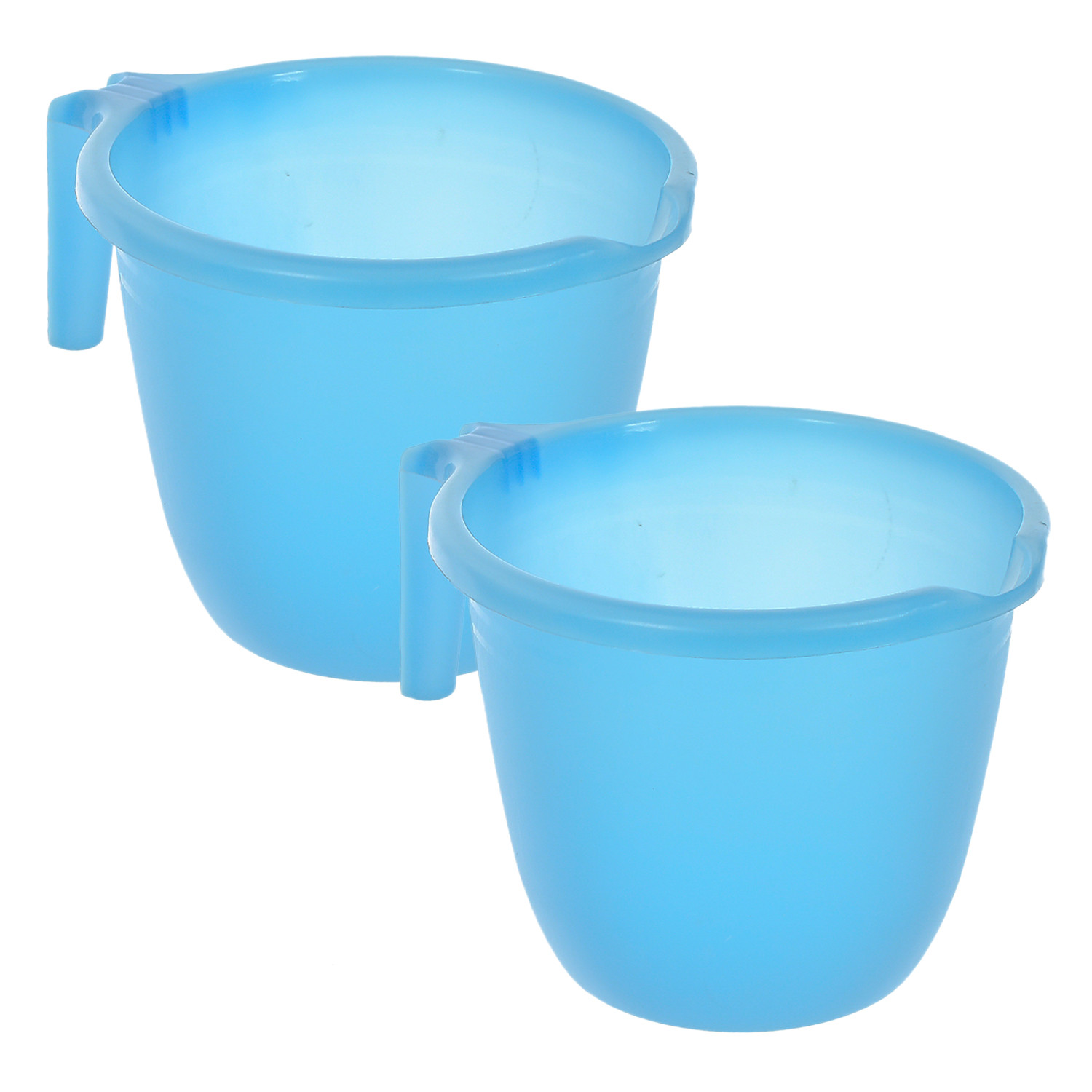 Kuber Industries Plastic Bathroom Mug 1 Litre- (Sky Blue)-46KM0205