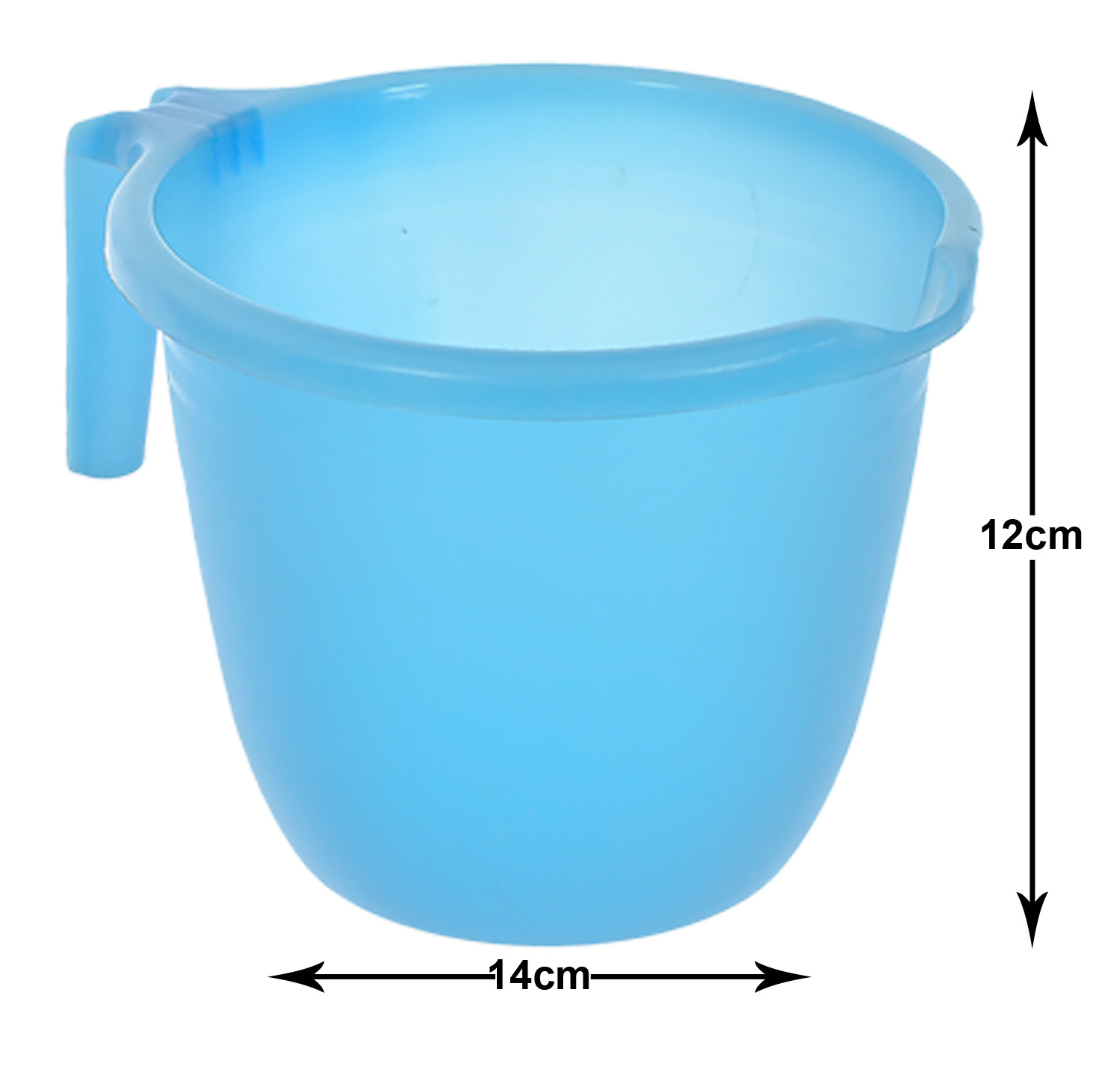 Kuber Industries Plastic Bathroom Mug 1 Litre- (Sky Blue)-46KM0205