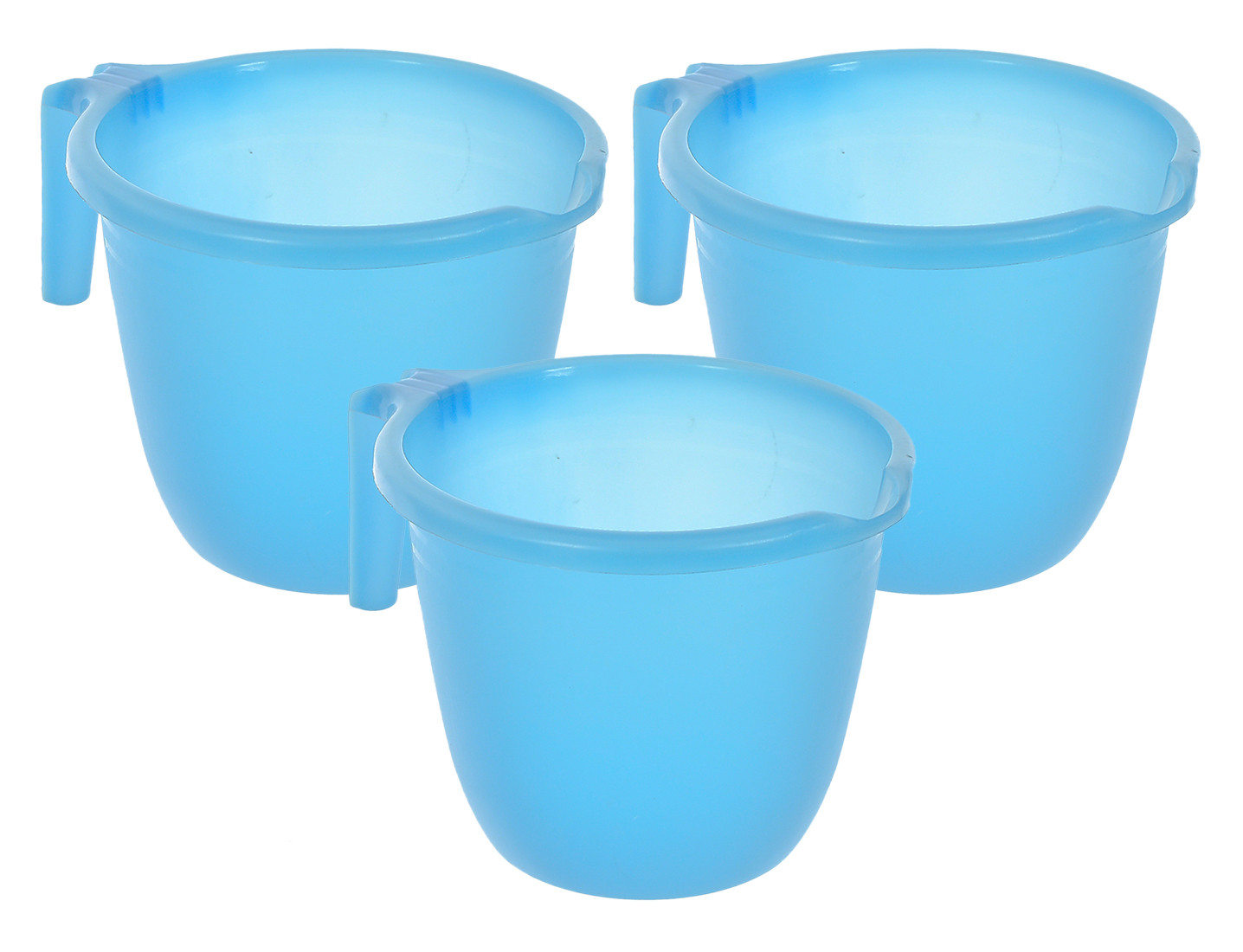 Kuber Industries Plastic Bathroom Mug 1 Litre- (Sky Blue)-46KM0205