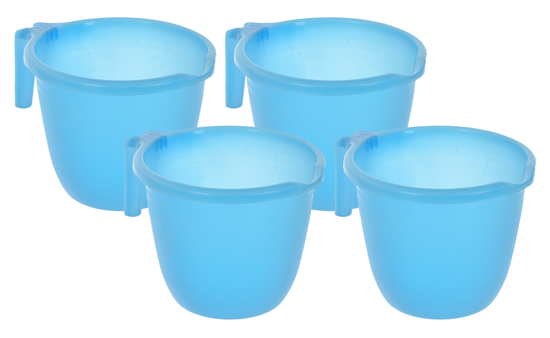 Kuber Industries Plastic Bathroom Mug 1 Litre- (Sky Blue)-46KM0205