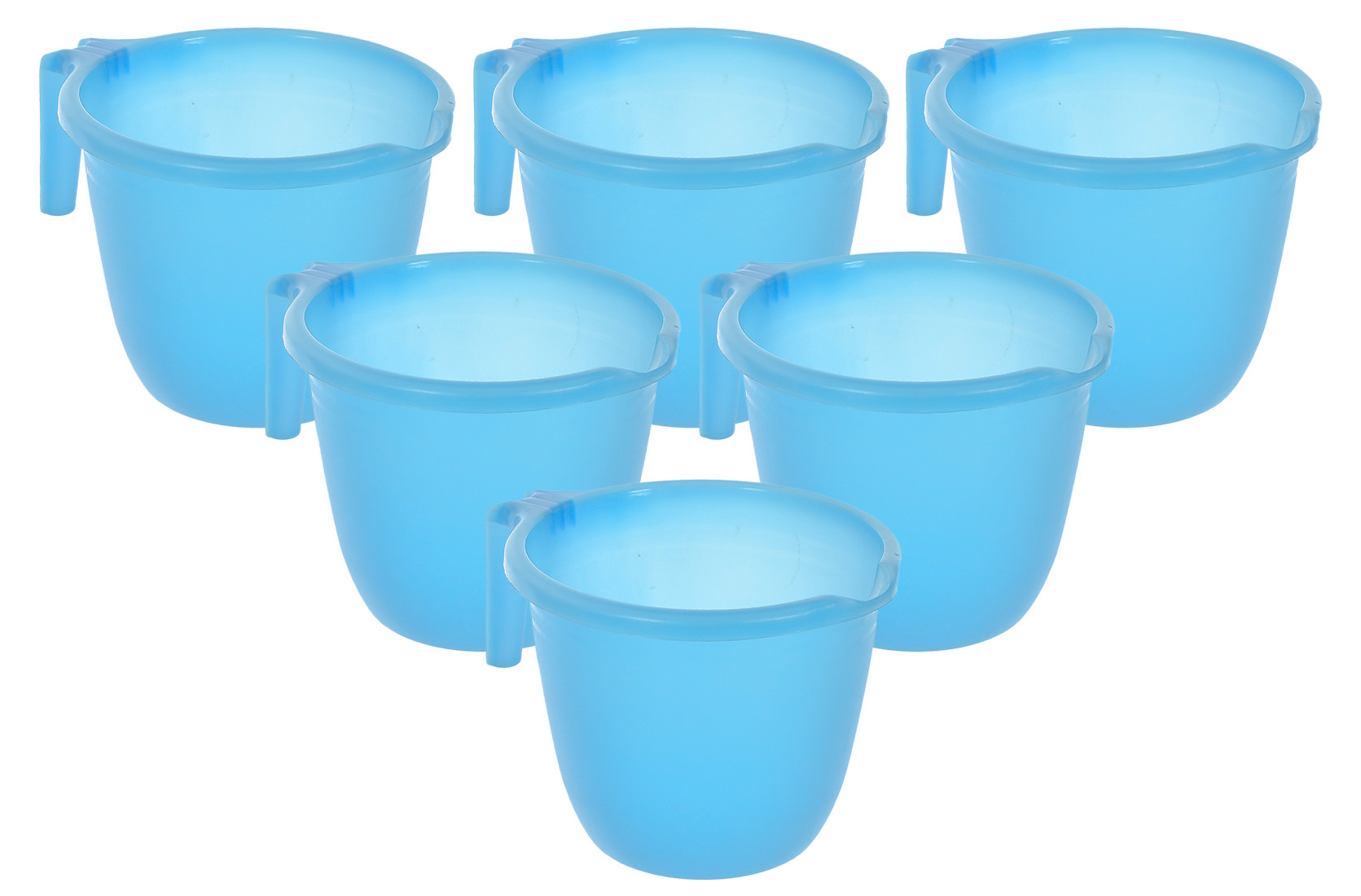 Kuber Industries Plastic Bathroom Mug 1 Litre- (Sky Blue)-46KM0205
