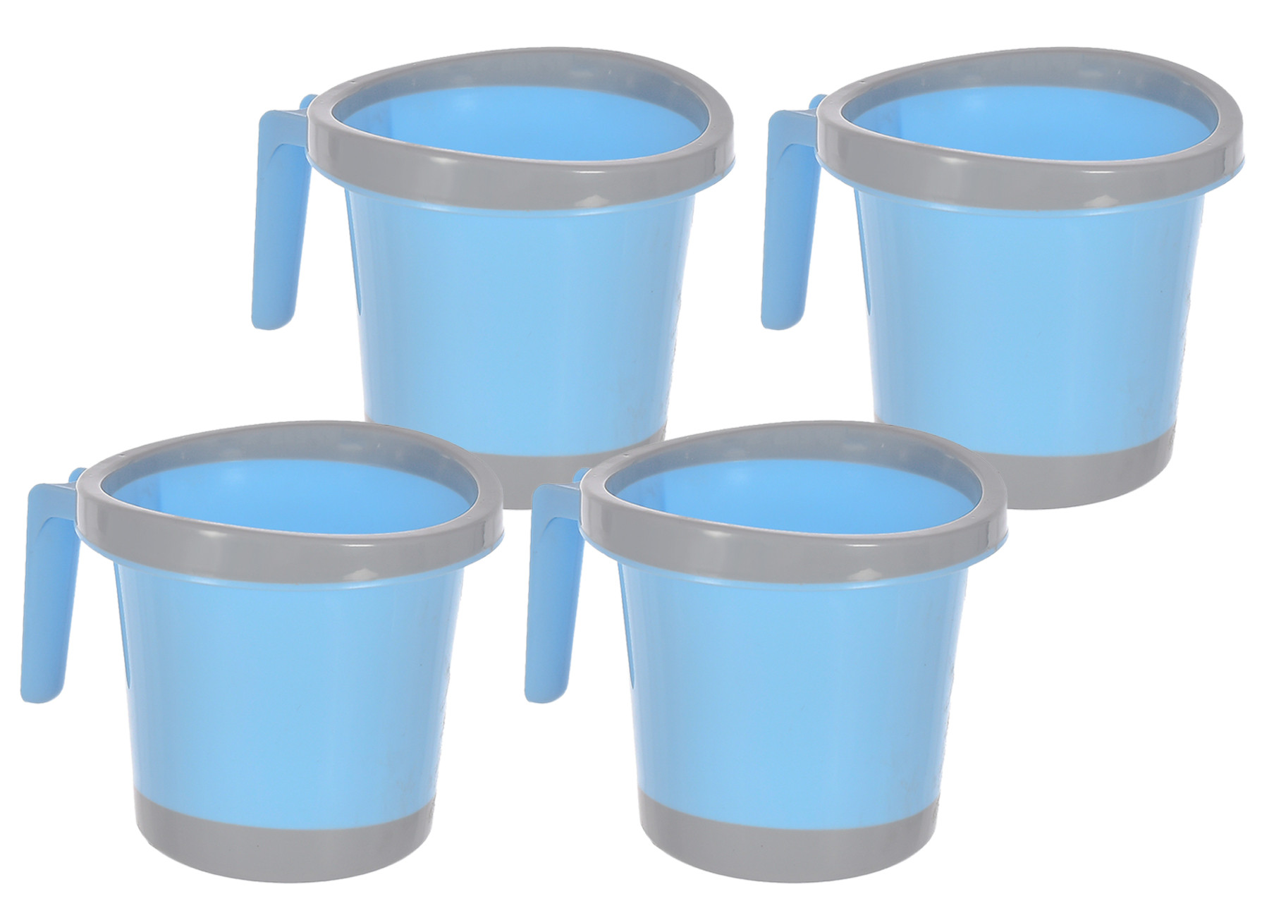 Kuber Industries Plastic Bathroom Mug 1 Litre (Blue)-46KM0249