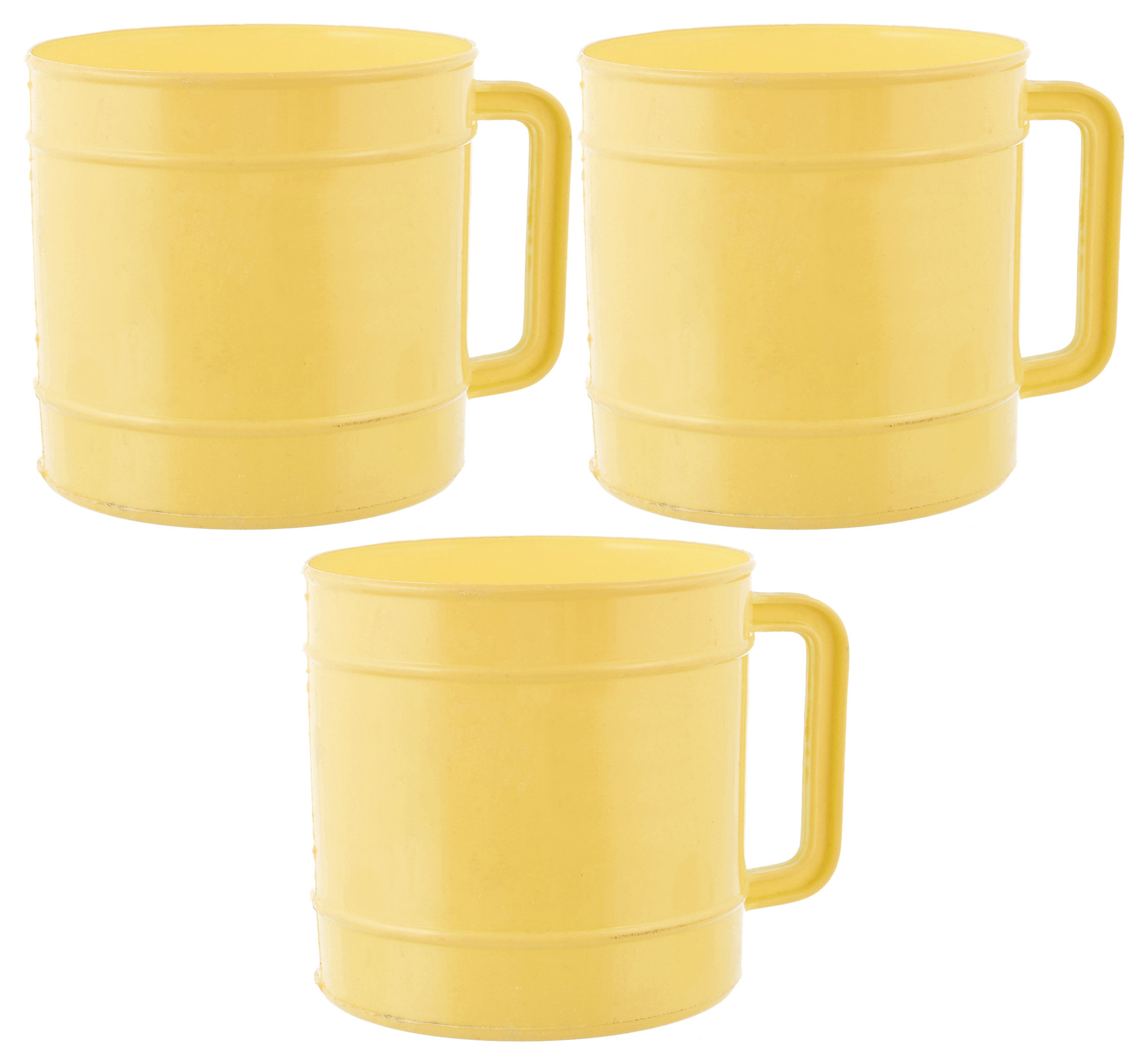 Kuber Industries Plastic Bathroom Mug, 1 Ltr.(Cream)