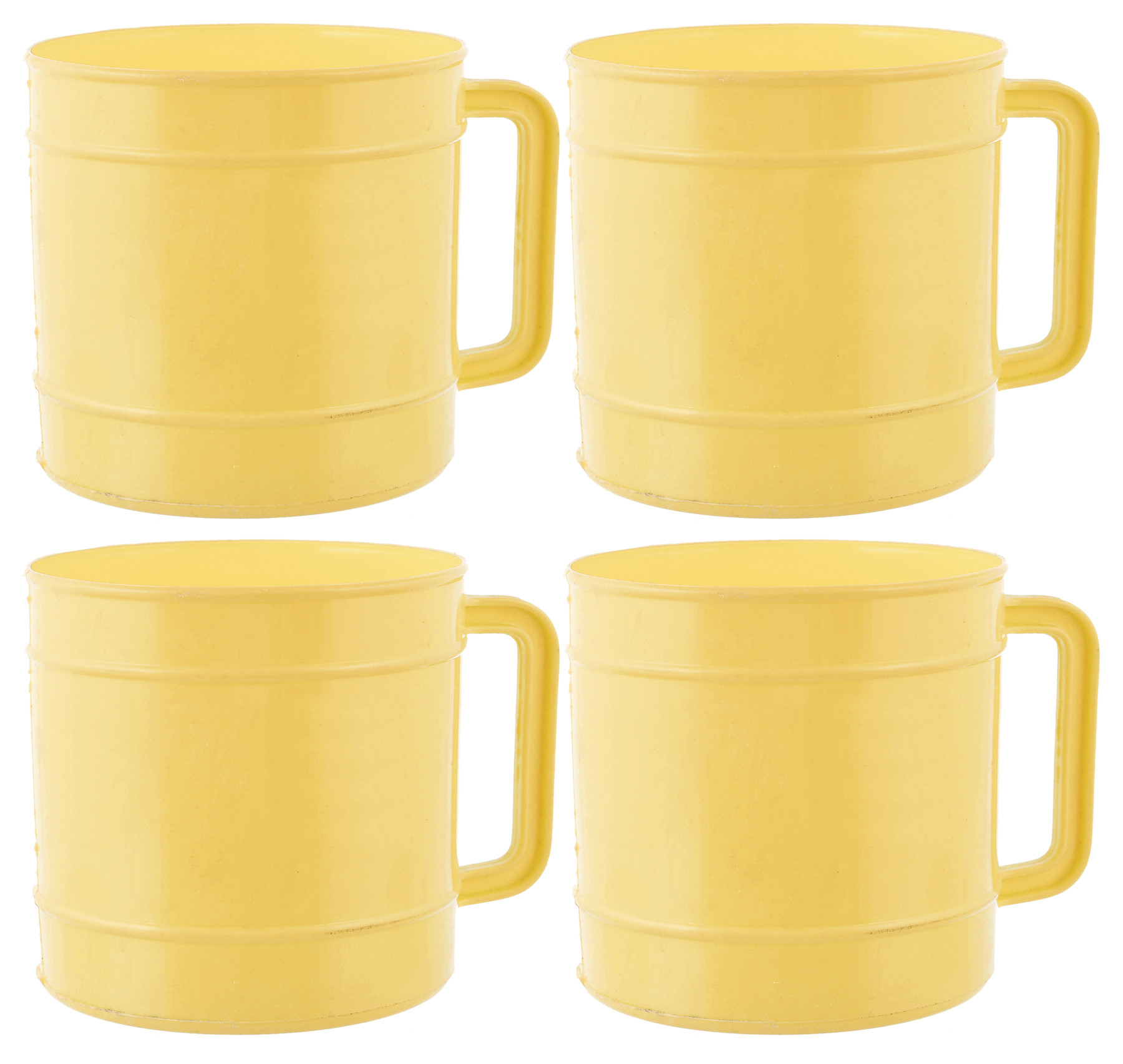 Kuber Industries Plastic Bathroom Mug, 1 Ltr.(Cream)
