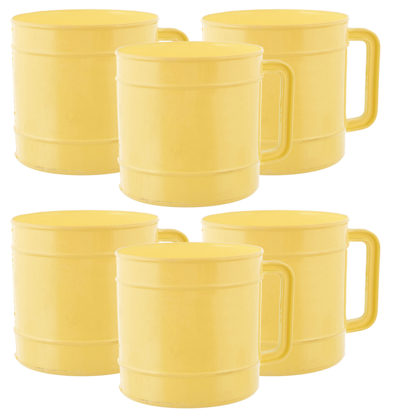 Kuber Industries Plastic Bathroom Mug, 1 Ltr.(Cream)