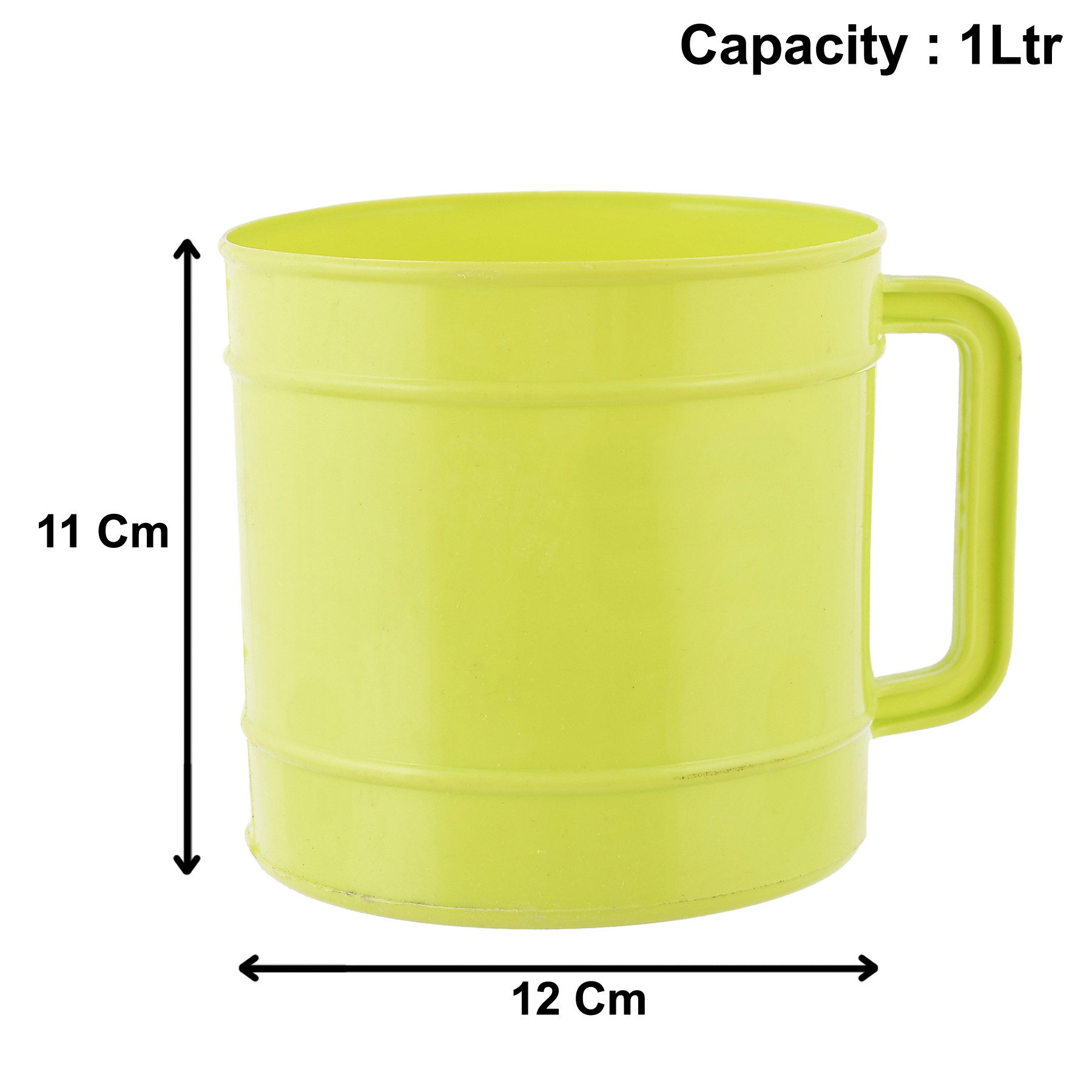 Kuber Industries Plastic Bathroom Mug, 1 Ltr.(Green)