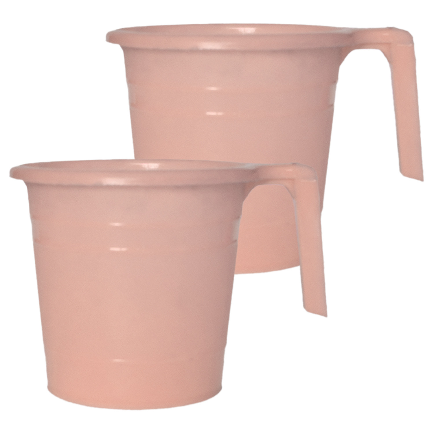 Kuber Industries Plastic Bathroom Mug, 2 Litre-(Peach)