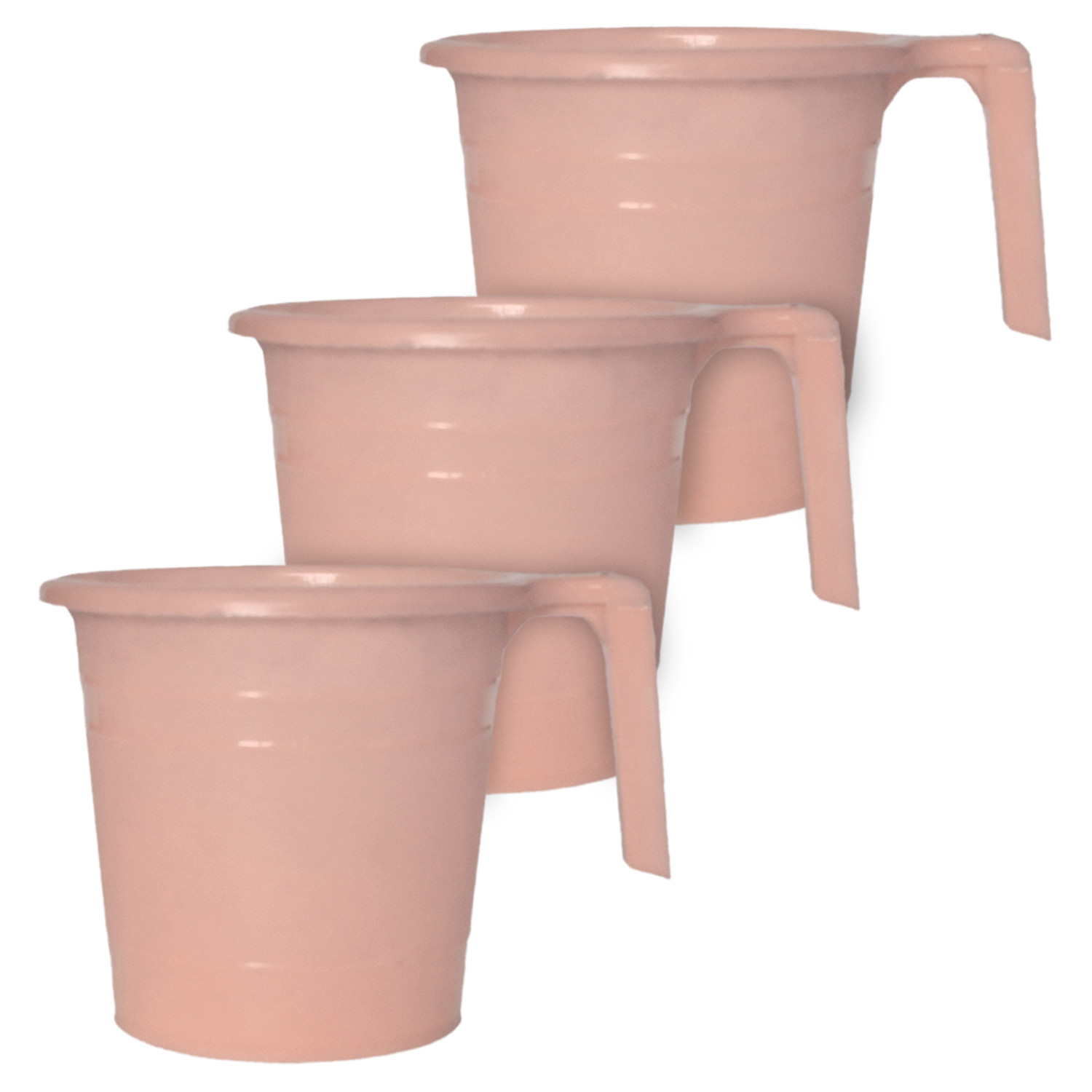 Kuber Industries Plastic Bathroom Mug, 2 Litre-(Peach)