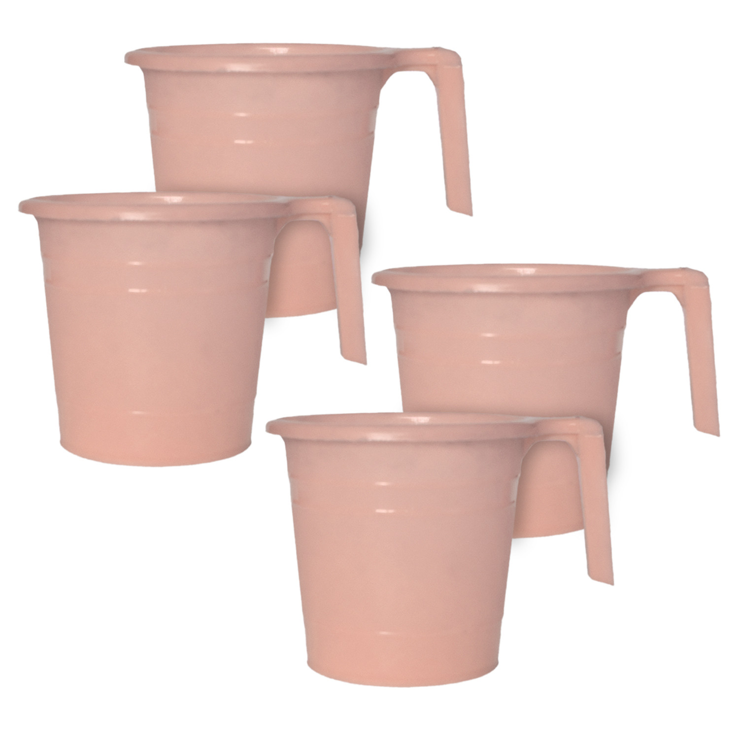 Kuber Industries Plastic Bathroom Mug, 2 Litre-(Peach)