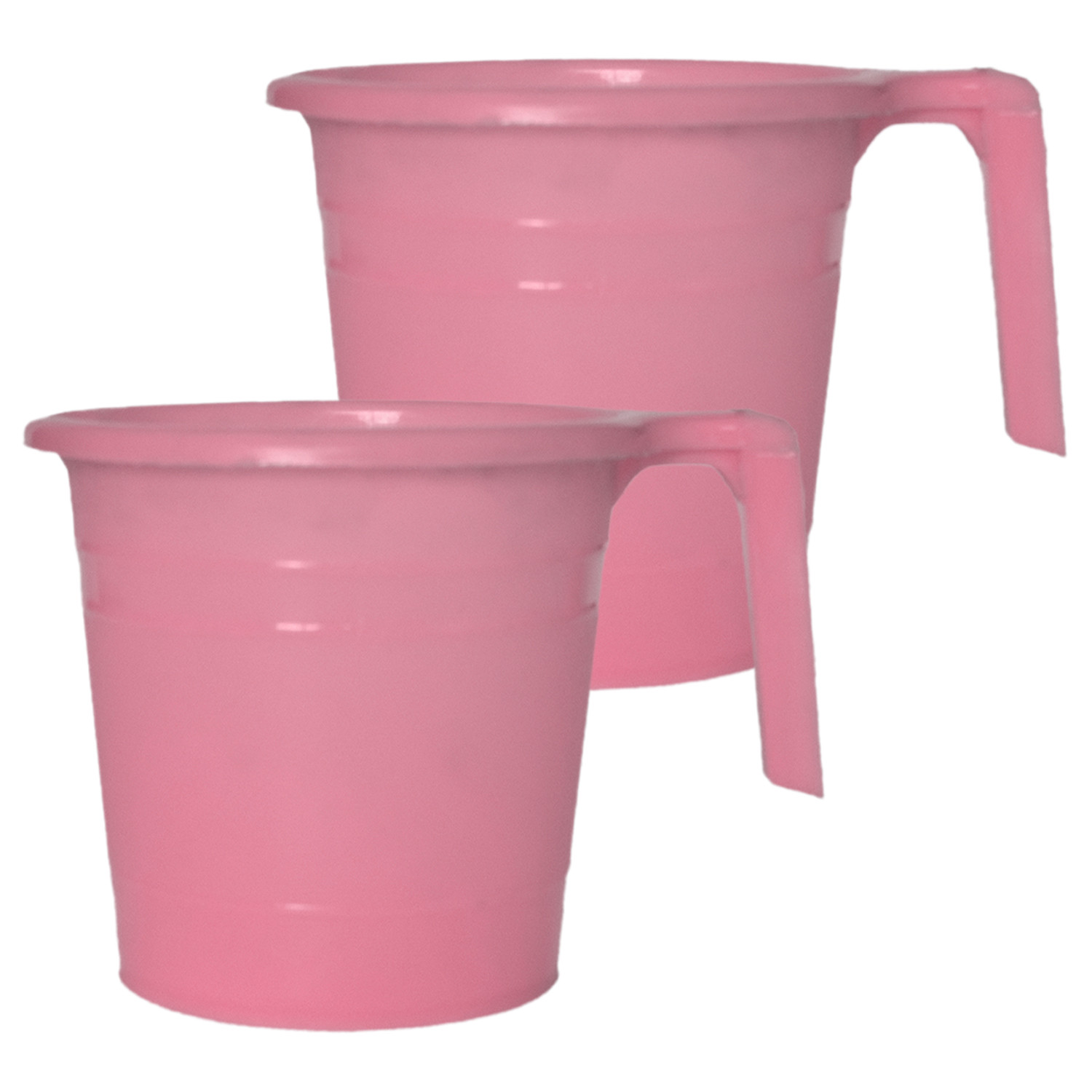 Kuber Industries Plastic Bathroom Mug, 2 Litre-(Pink)
