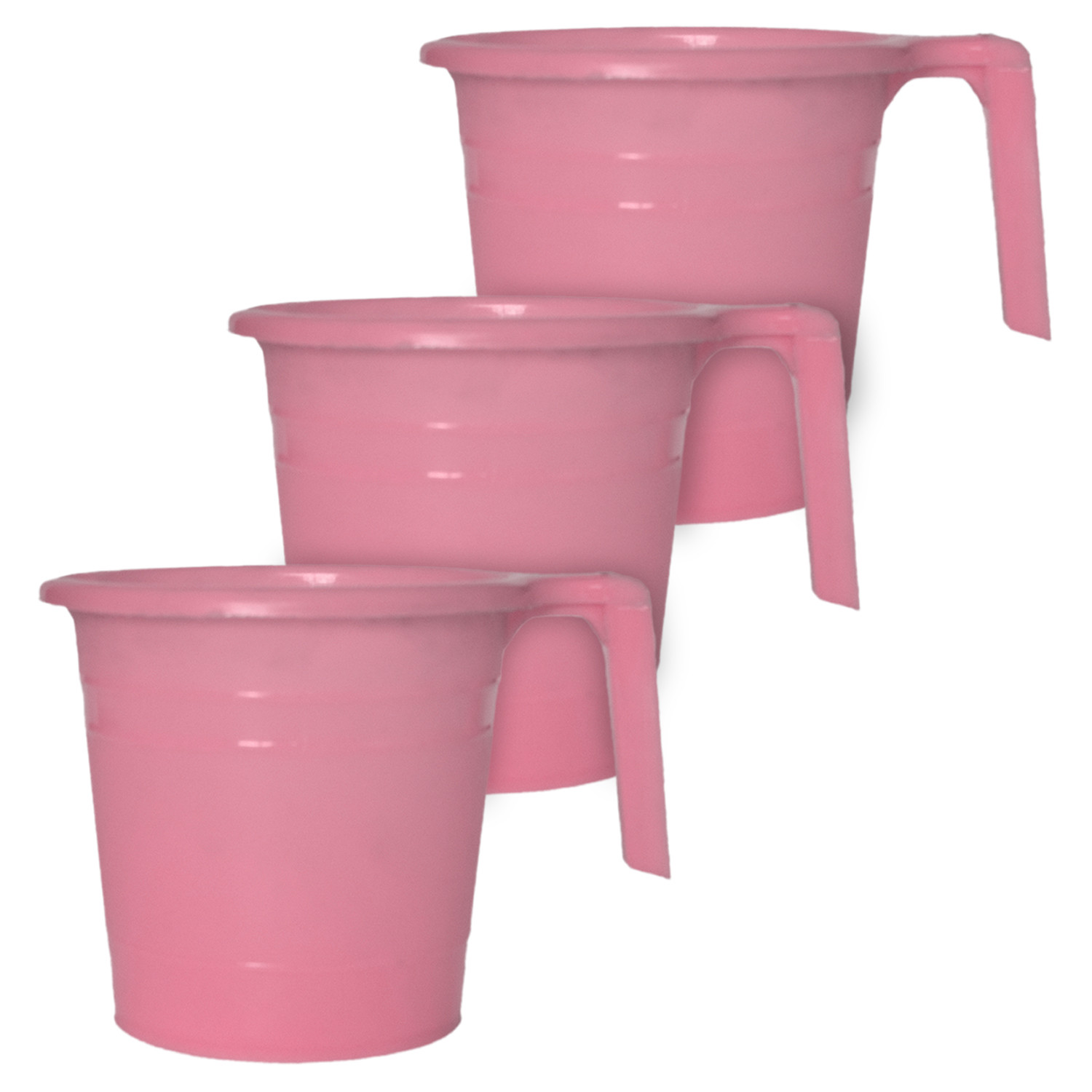 Kuber Industries Plastic Bathroom Mug, 2 Litre-(Pink)