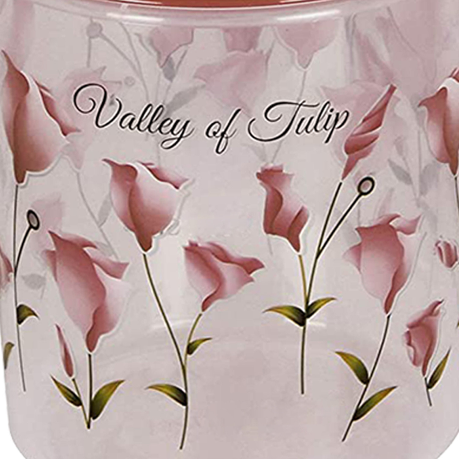 Kuber Industries Plastic Container|Container For Kitchen Storage Set|Air Tight Container|Tulip Printed 5 Litre,7 Litre,10 Litre Containers|Set of 3 (Brown)