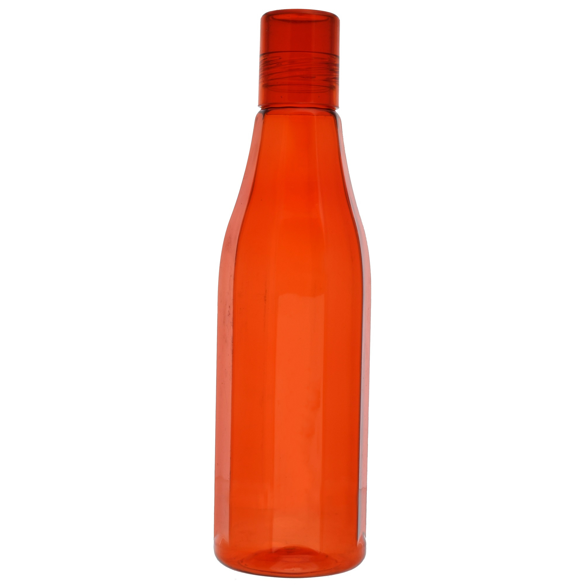 Kuber Industries Plastic Coral Fridge Water Bottle Set with Lid (1000ml, Red)-KUBMART422