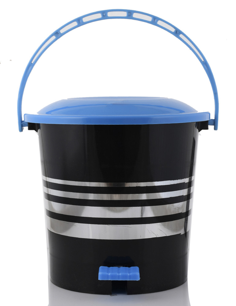 Kuber Industries Plastic Dustbin Garbage Bin with Handle,10 Liters (Blue) -CTKTC38017