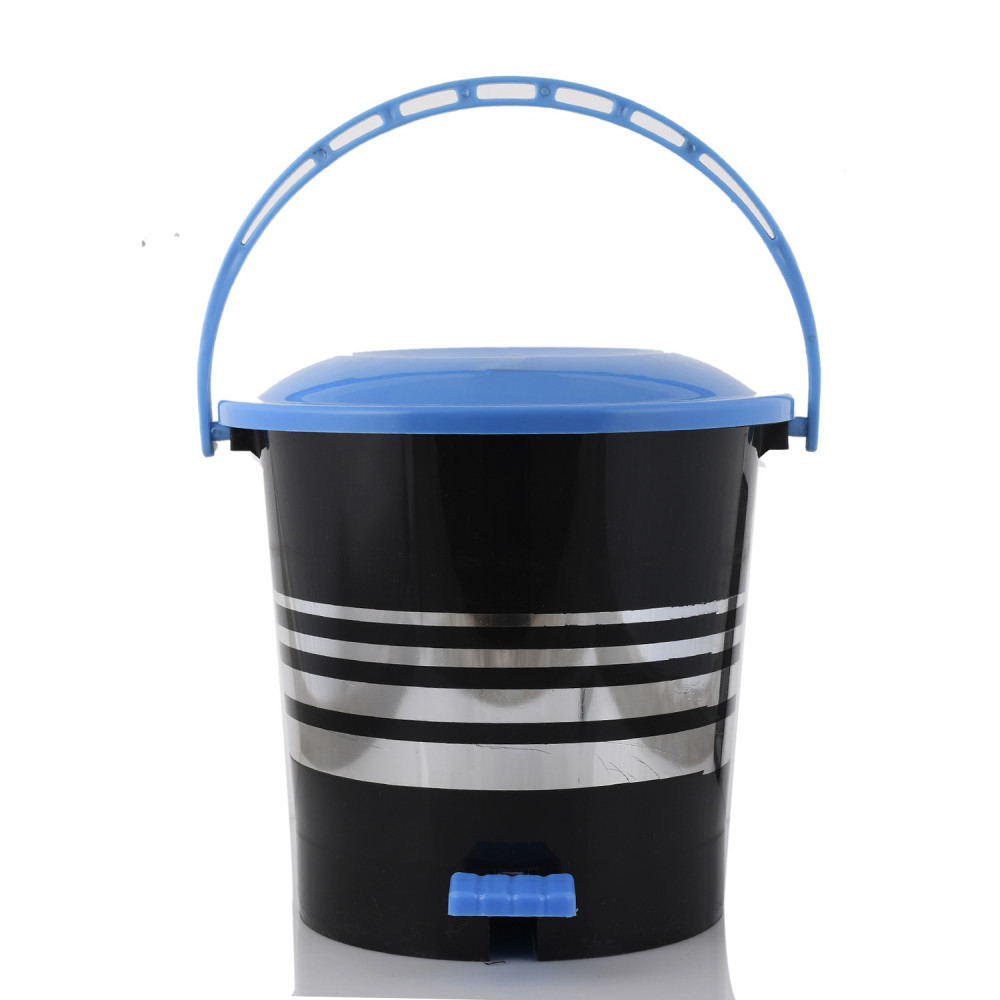 Kuber Industries Plastic Dustbin Garbage Bin with Handle,5 Liters (Blue) -CTKTC37975