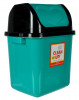 Kuber Industries Plastic Dustbin With Swing Lid, 12 Ltr. (Green)