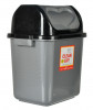 Kuber Industries Plastic Dustbin With Swing Lid, 12 Ltr. (Grey)