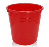 Kuber Industries Plastic Dustbin|Portable Garbage Basket &amp; Round Trash Can for Home,Kitchen,Office,College,5 Ltr.(Red)