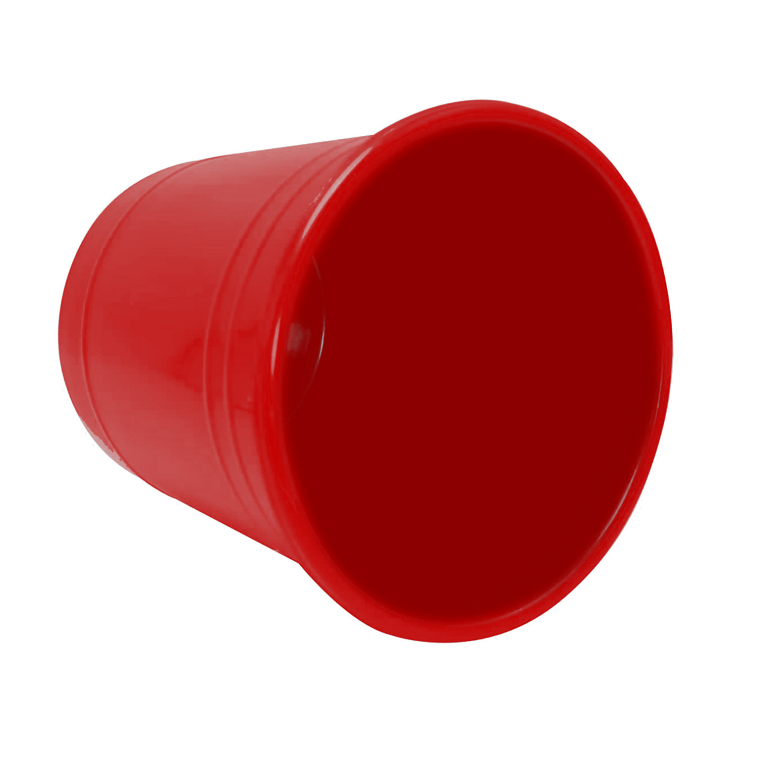 Kuber Industries Plastic Dustbin|Portable Garbage Basket & Round Trash Can for Home,Kitchen,Office,College,5 Ltr.(Red)