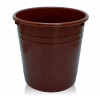 Kuber Industries Plastic Dustbin|Portable Garbage Basket &amp; Round Trash Can for Home,Kitchen,Office,College,5 Ltr.(Brown)