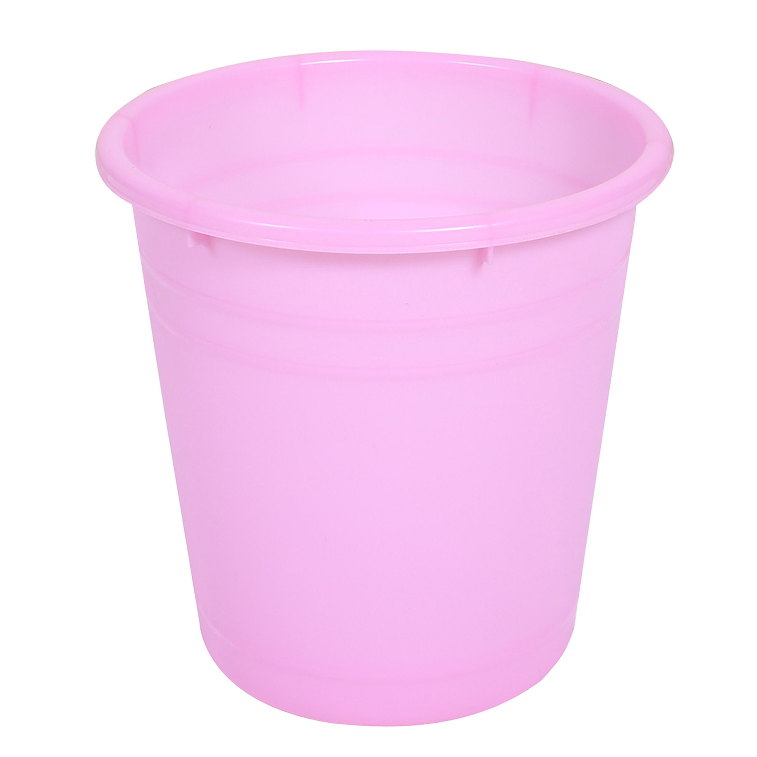 Kuber Industries Plastic Dustbin|Portable Garbage Basket & Round Trash Can for Home,Kitchen,Office,College,7 Ltr.(Pink)