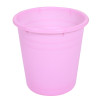 Kuber Industries Plastic Dustbin|Portable Garbage Basket &amp; Round Trash Can for Home,Kitchen,Office,College,7 Ltr.(Pink)