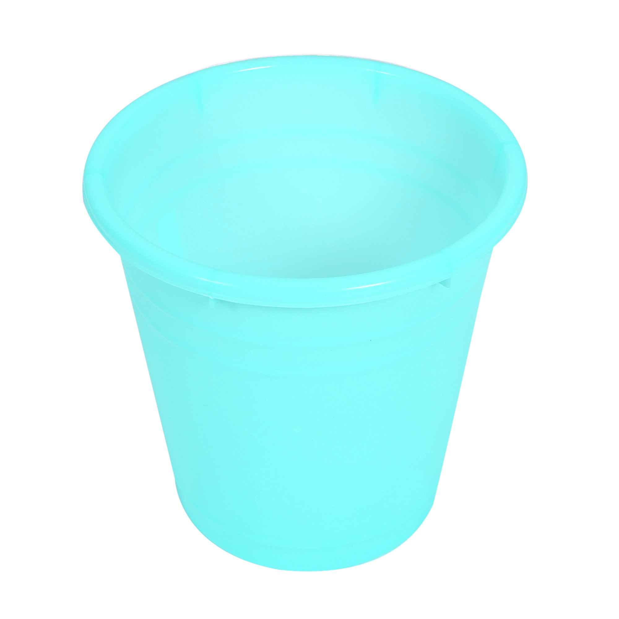 Kuber Industries Plastic Dustbin|Portable Garbage Basket & Round Trash Can for Home,Kitchen,Office,College,7 Ltr.(Mint Green)