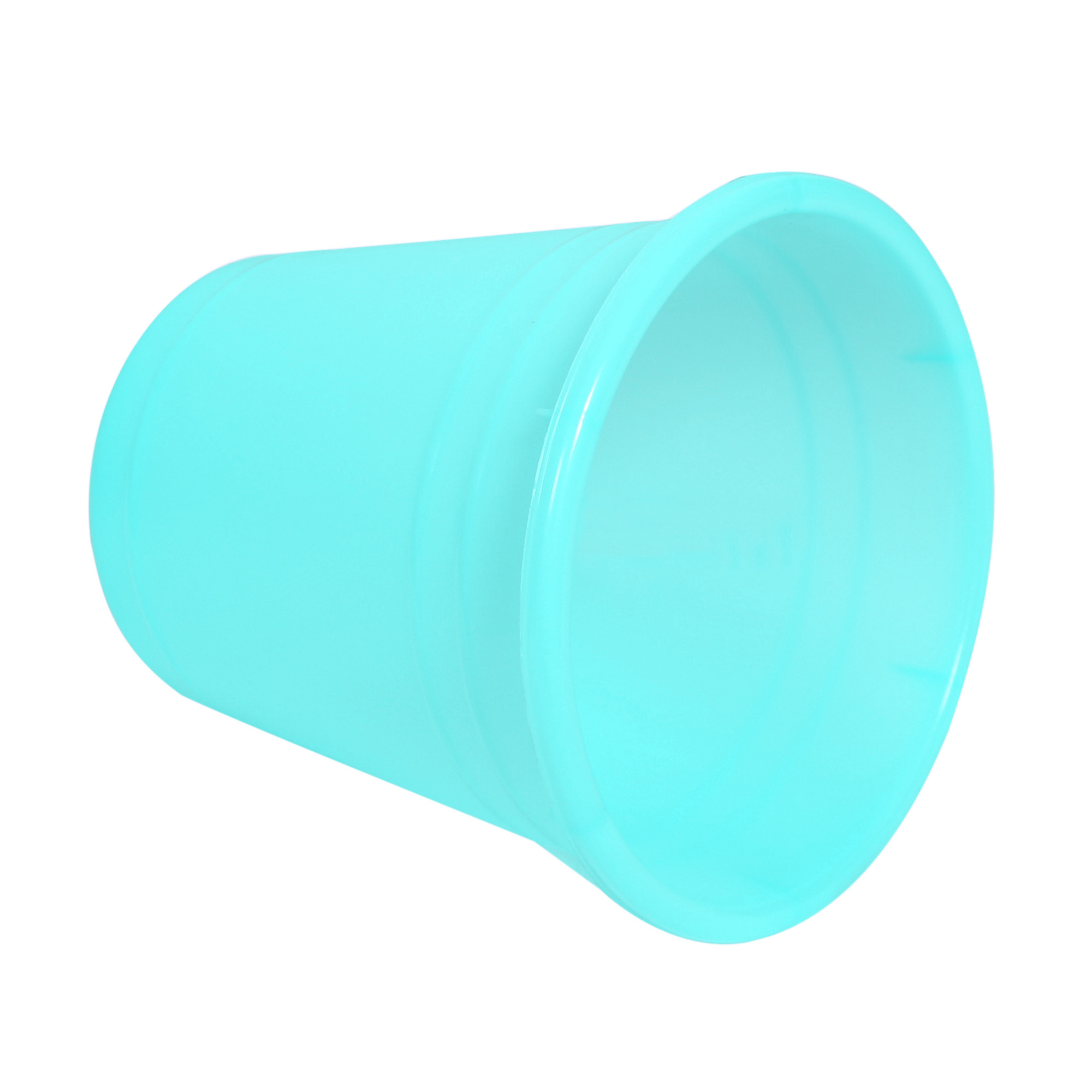 Kuber Industries Plastic Dustbin|Portable Garbage Basket & Round Trash Can for Home,Kitchen,Office,College,7 Ltr.(Mint Green)