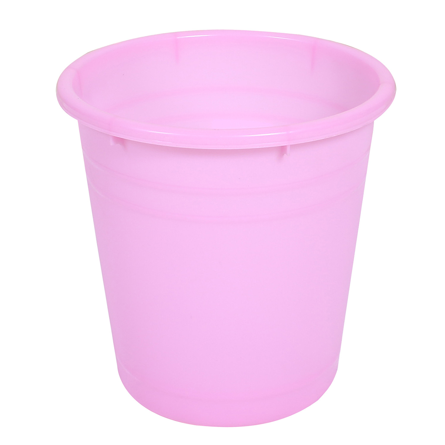 Kuber Industries Plastic Dustbin|Portable Garbage Basket & Round Trash Can for Home,Kitchen,Office,College,10 Ltr.(Pink)