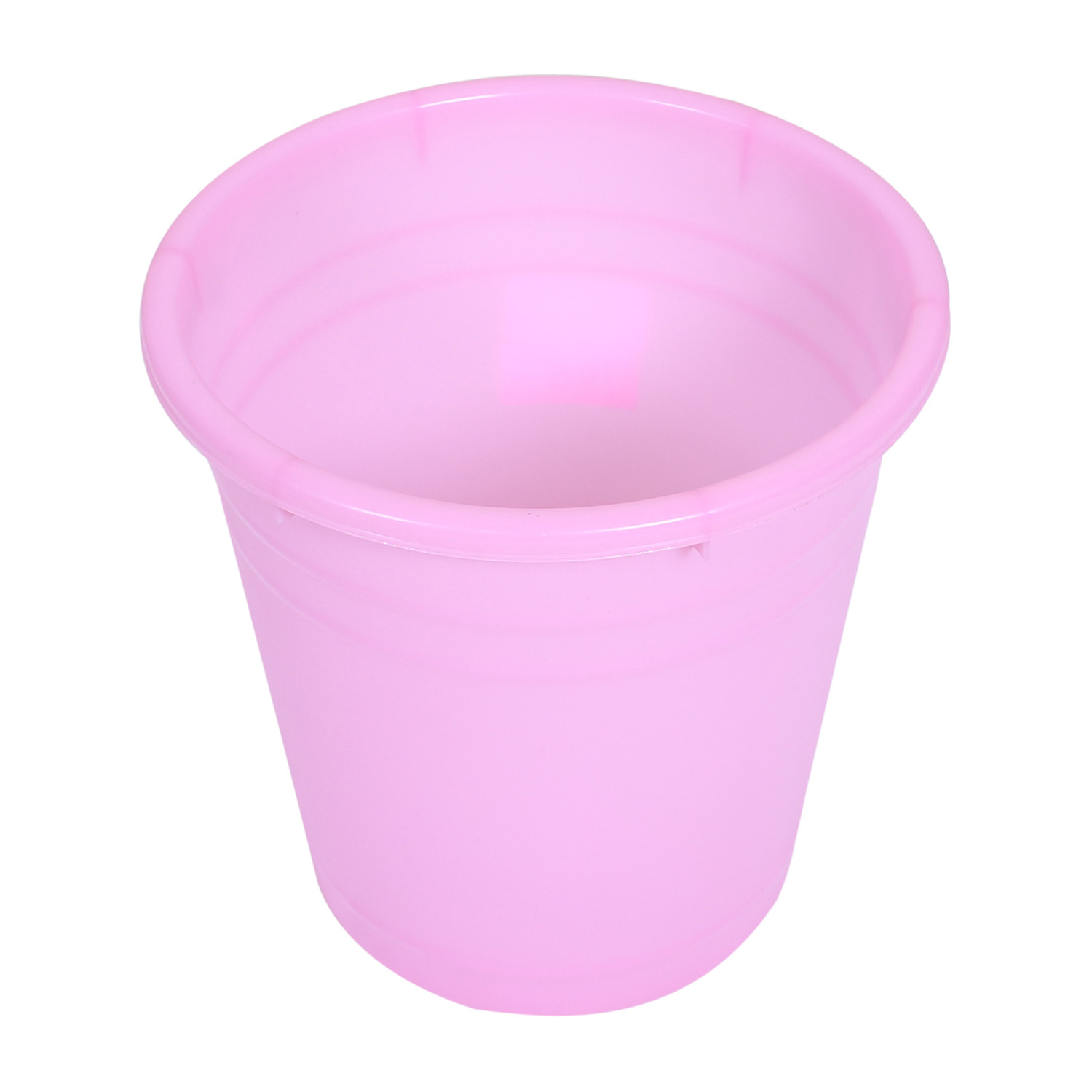 Kuber Industries Plastic Dustbin|Portable Garbage Basket & Round Trash Can for Home,Kitchen,Office,College,10 Ltr.(Pink)