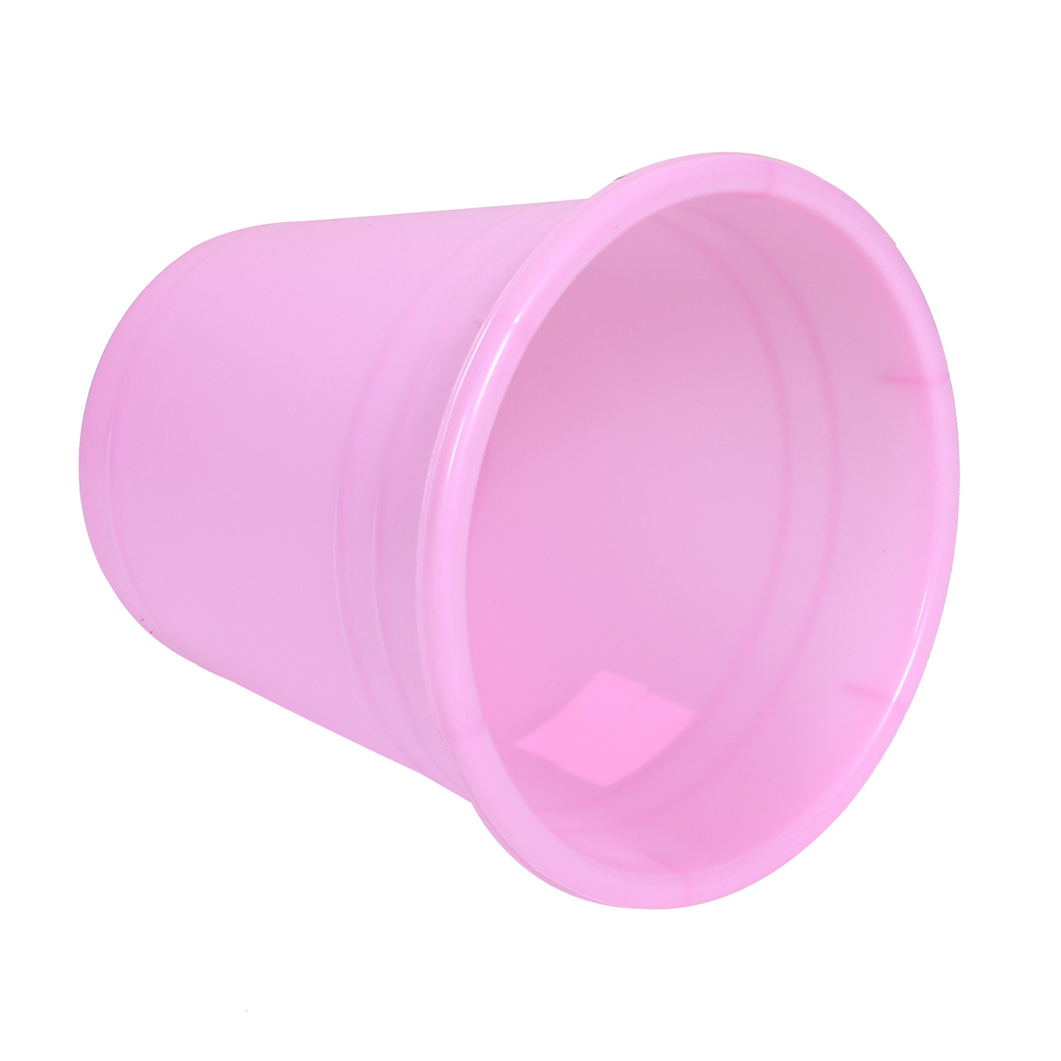 Kuber Industries Plastic Dustbin|Portable Garbage Basket & Round Trash Can for Home,Kitchen,Office,College,10 Ltr.(Pink)