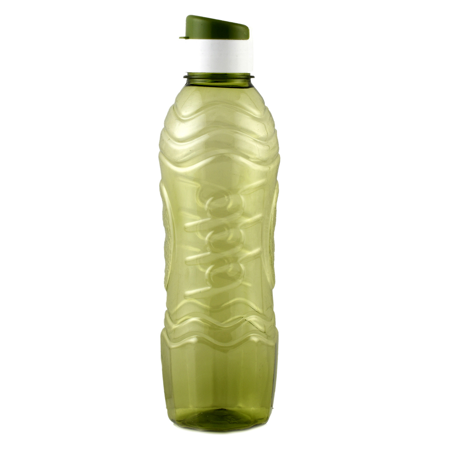 Kuber Industries Plastic Fridge Water Bottle Set with Flip Cap (1000ml, Green & Sky Blue)-KUBMART1450