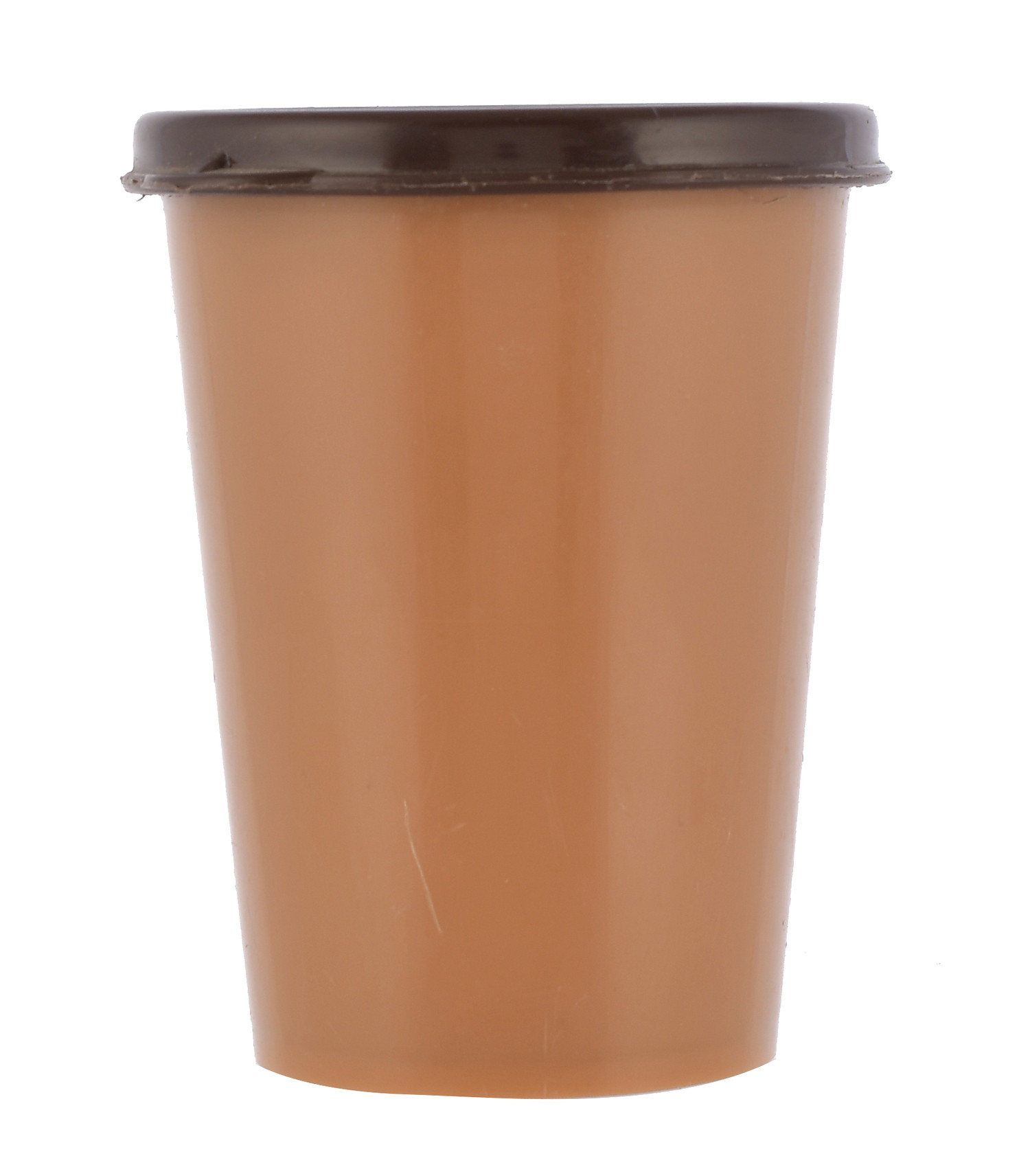 Kuber Industries Plastic Glass/Tumbler With Lid, 300ml-(Brown & Coffee)-HS43KUBMART25681