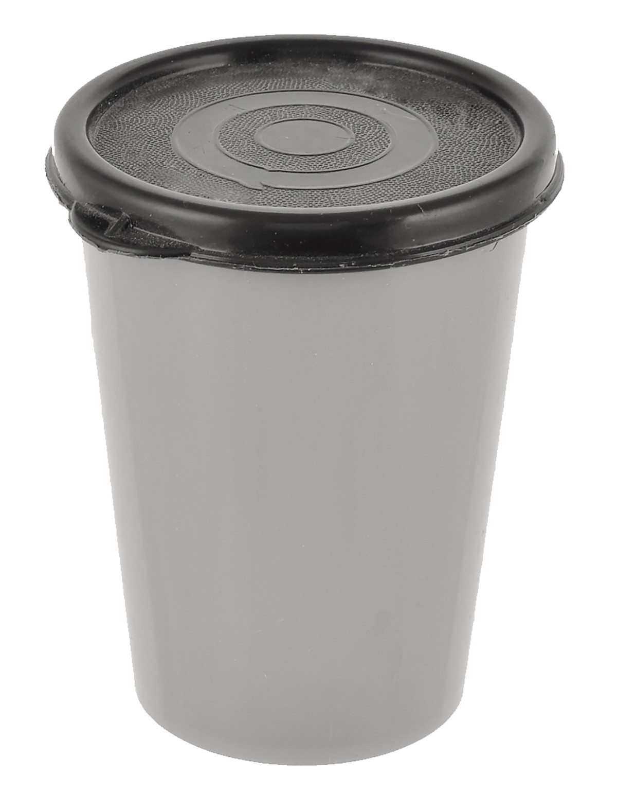 Kuber Industries Plastic Glass/Tumbler With Lid, 300ml-(Grey & Coffee)-HS43KUBMART25679