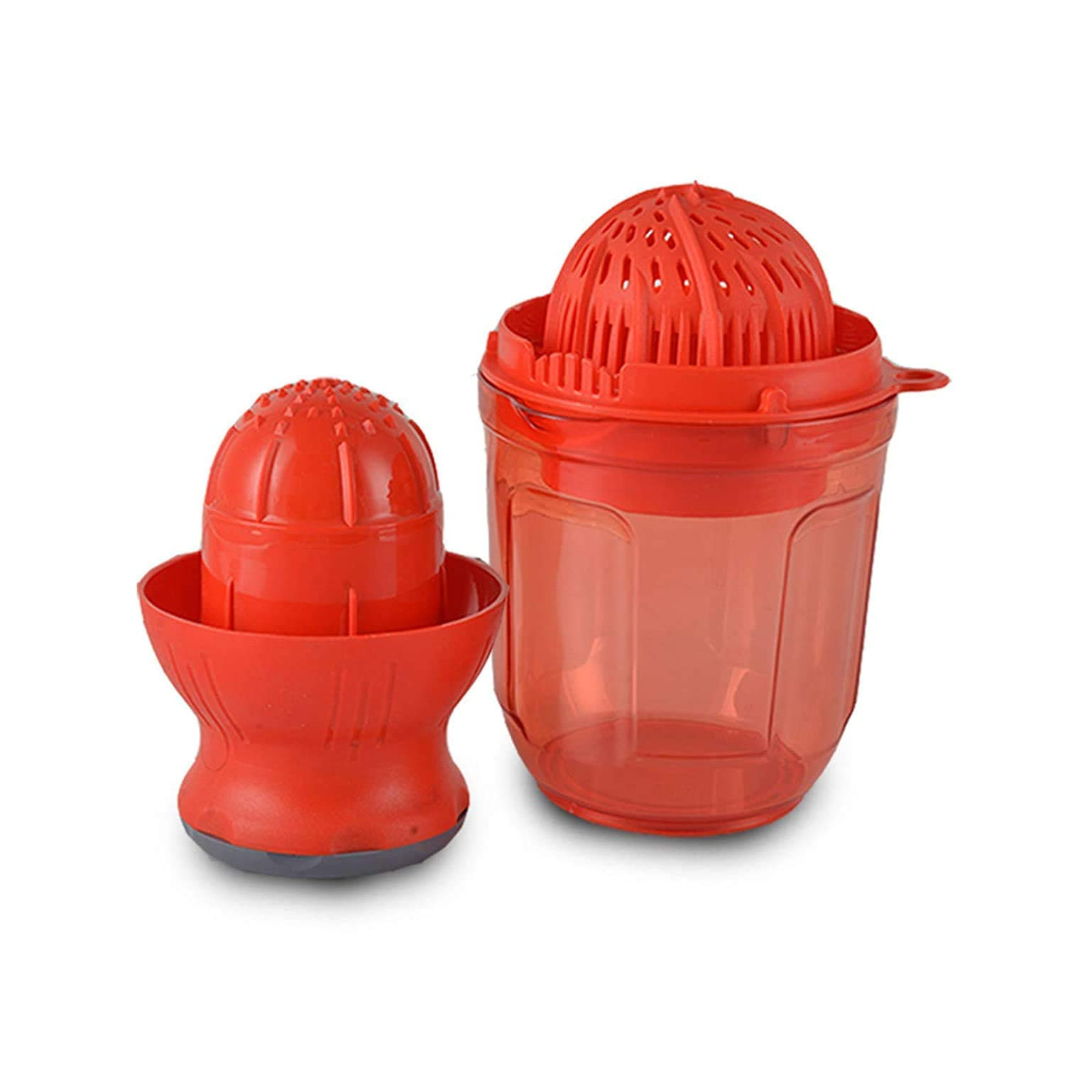 Kuber Industries Plastic Hand Juicer with Corn Cutter with Unbreakable Material for Kitchen,Red