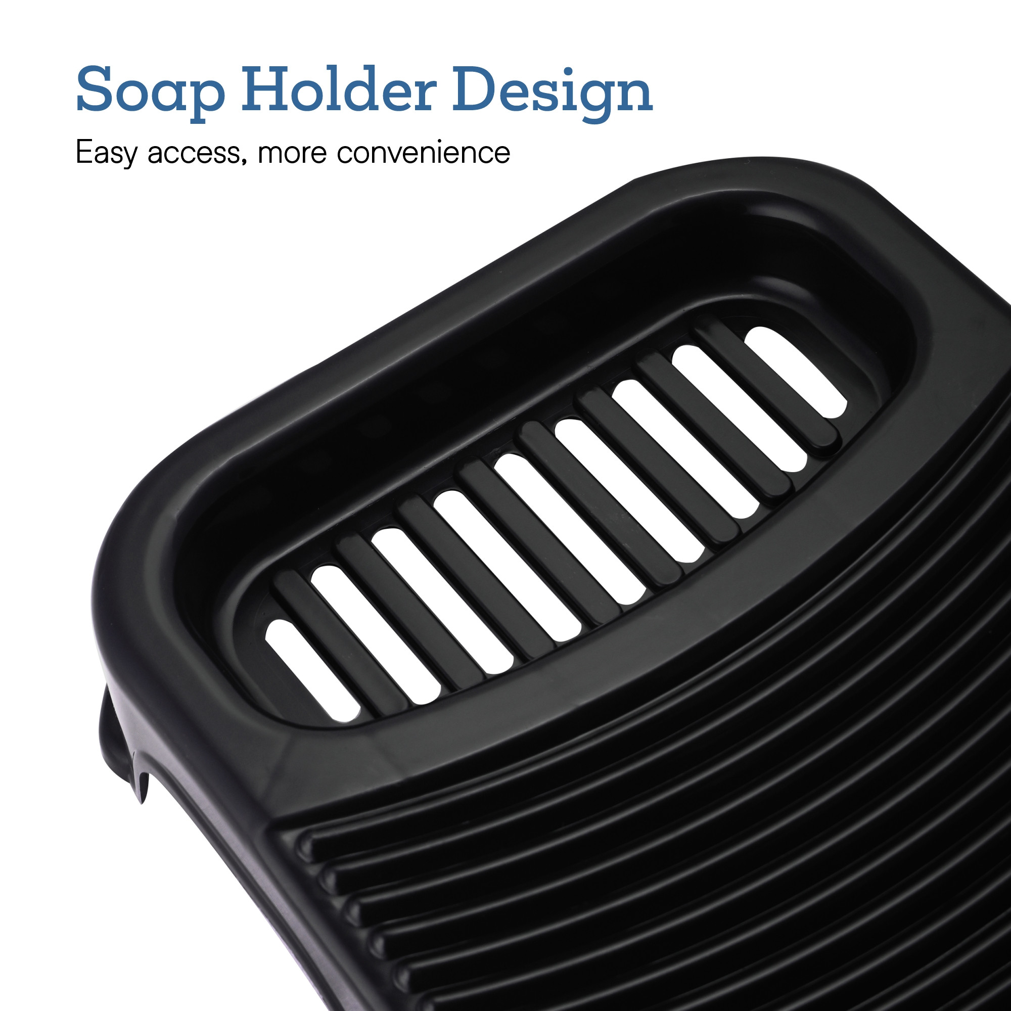 Kuber Industries Plastic Hand Washboard for Washing Clothes with Soap Holder  Mini Wash Board for Clothes  Laundry Cleaning Tool for Kids Handkerchief Socks and Dresses  Black