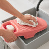 Kuber Industries Plastic Hand Washboard for Washing Clothes with Soap Holder | Mini Wash Board for Clothes | Laundry Cleaning Tool for Kids Handkerchief Socks and Dresses | Pink