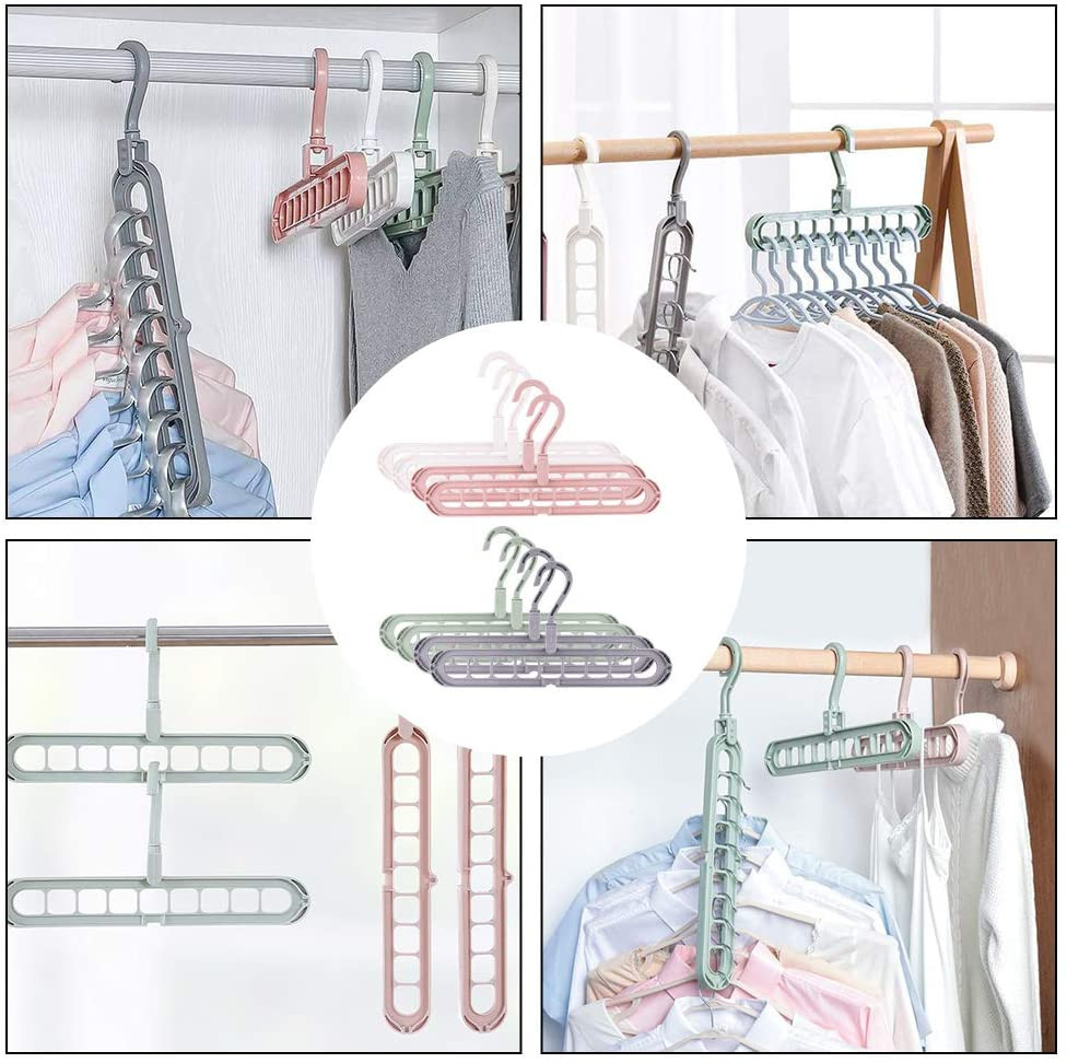 Kuber Industries Plastic Hangers for Adult Size Clothing, Plastic, Ideal for Everyday Standard Use Clothes, Shirts, Blouses, T-Shirts, Dresses, Jackets, Suits (Multi)