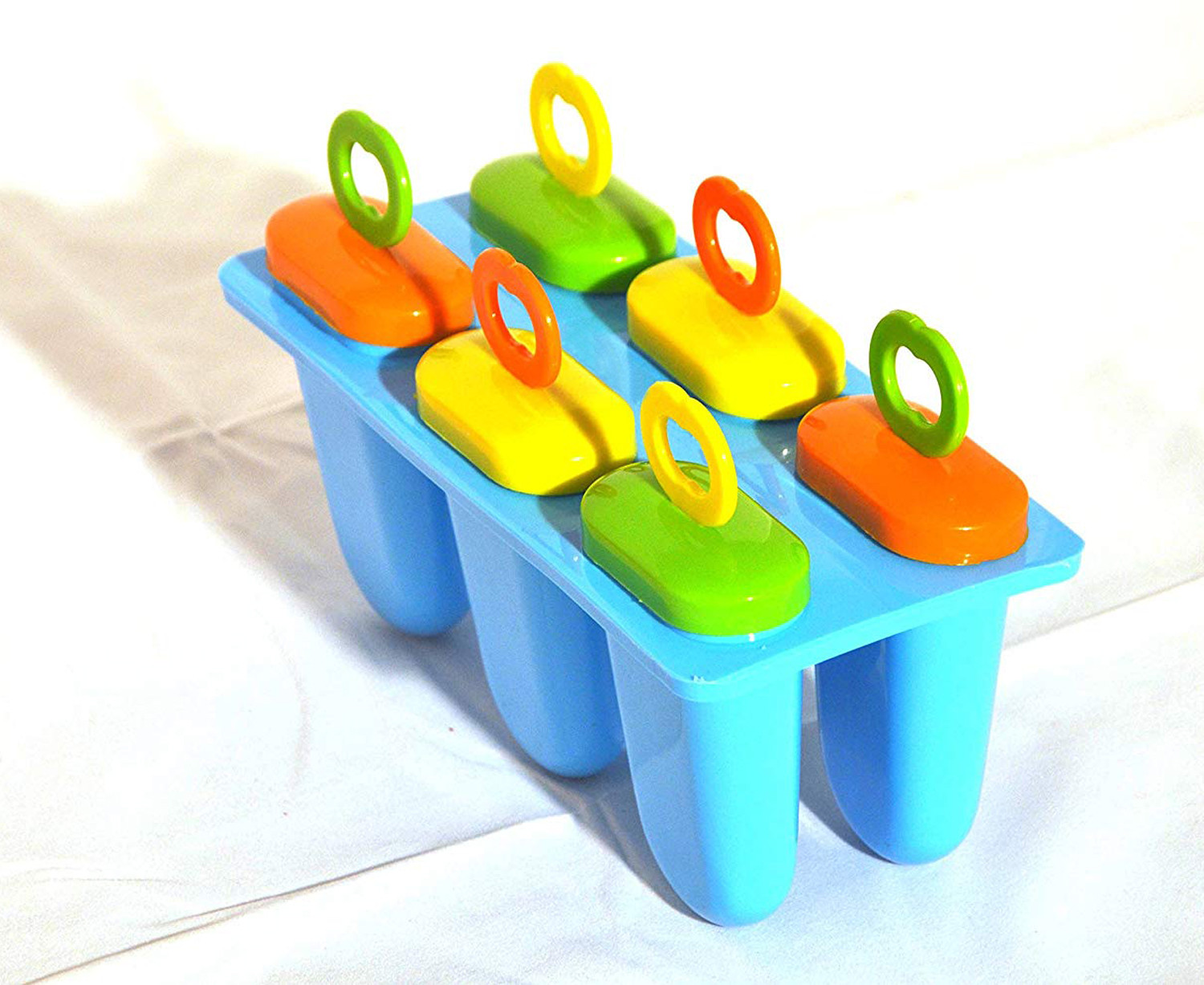 Kuber Industries Plastic Ice Candy Maker Kulfi Maker Moulds Set With 6 Cups (Multi) -CTKTC38131