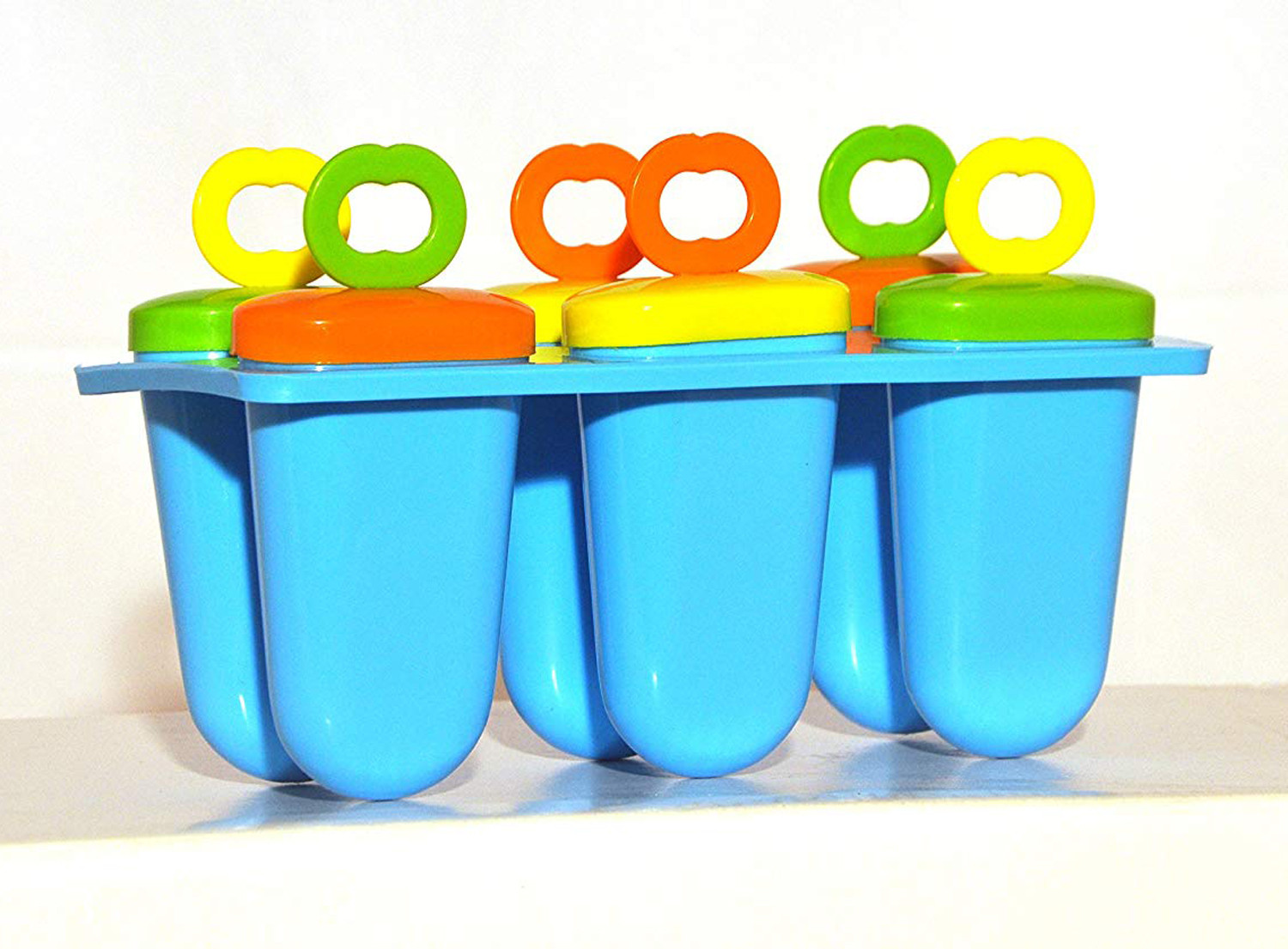 Kuber Industries Plastic Ice Candy Maker Kulfi Maker Moulds Set With 6 Cups (Multi) -CTKTC38131
