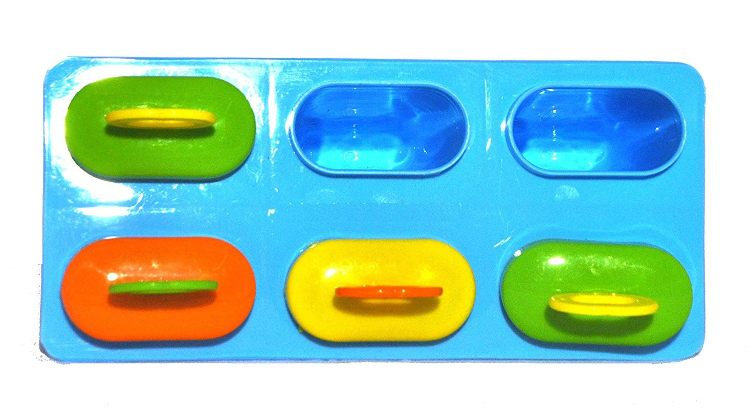 Kuber Industries Plastic Ice Candy Maker Kulfi Maker Moulds Set With 6 Cups (Multi) -CTKTC38131
