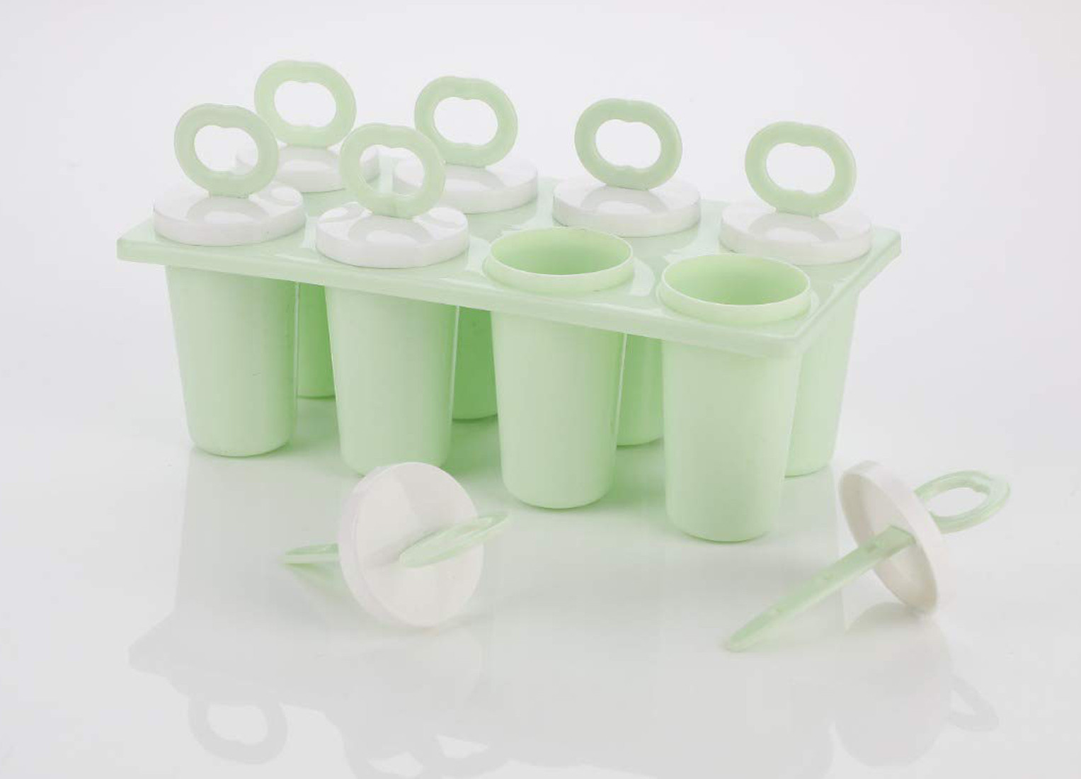 Kuber Industries Plastic Ice Candy Maker Kulfi Maker Moulds Set With 8 Cups (Multi) -CTKTC38127