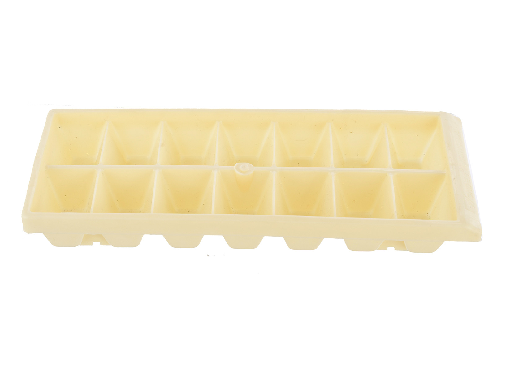 Kuber Industries Plastic Ice Cube Tray Set With 14 Section- (Cream)-HS43KUBMART25751