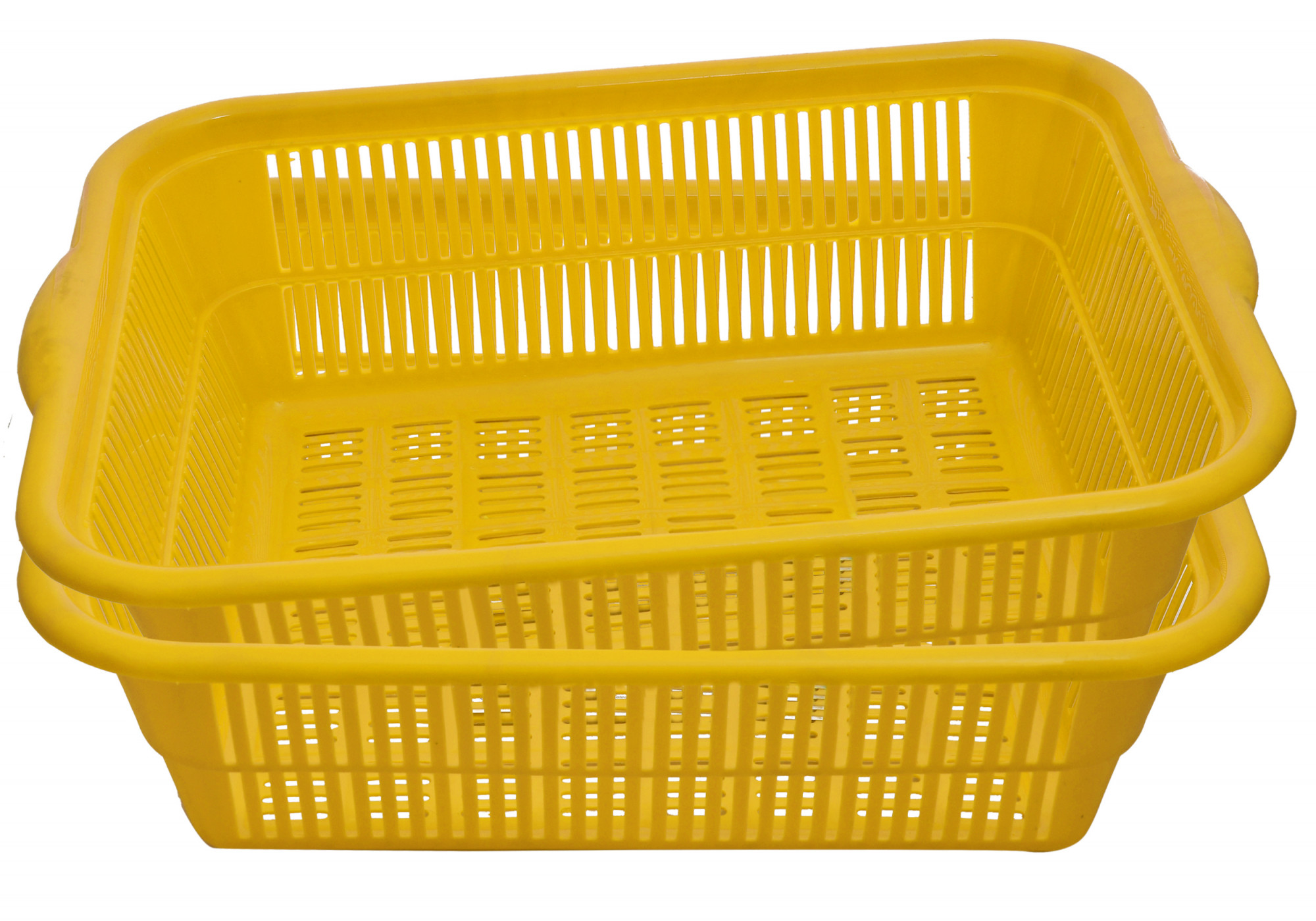 Kuber Industries Plastic Kitchen Small Size Dish Rack Drainer Vegetables And Fruits Washing Basket Dish Rack Multipurpose Organizers (Yellow)-KUBMART586