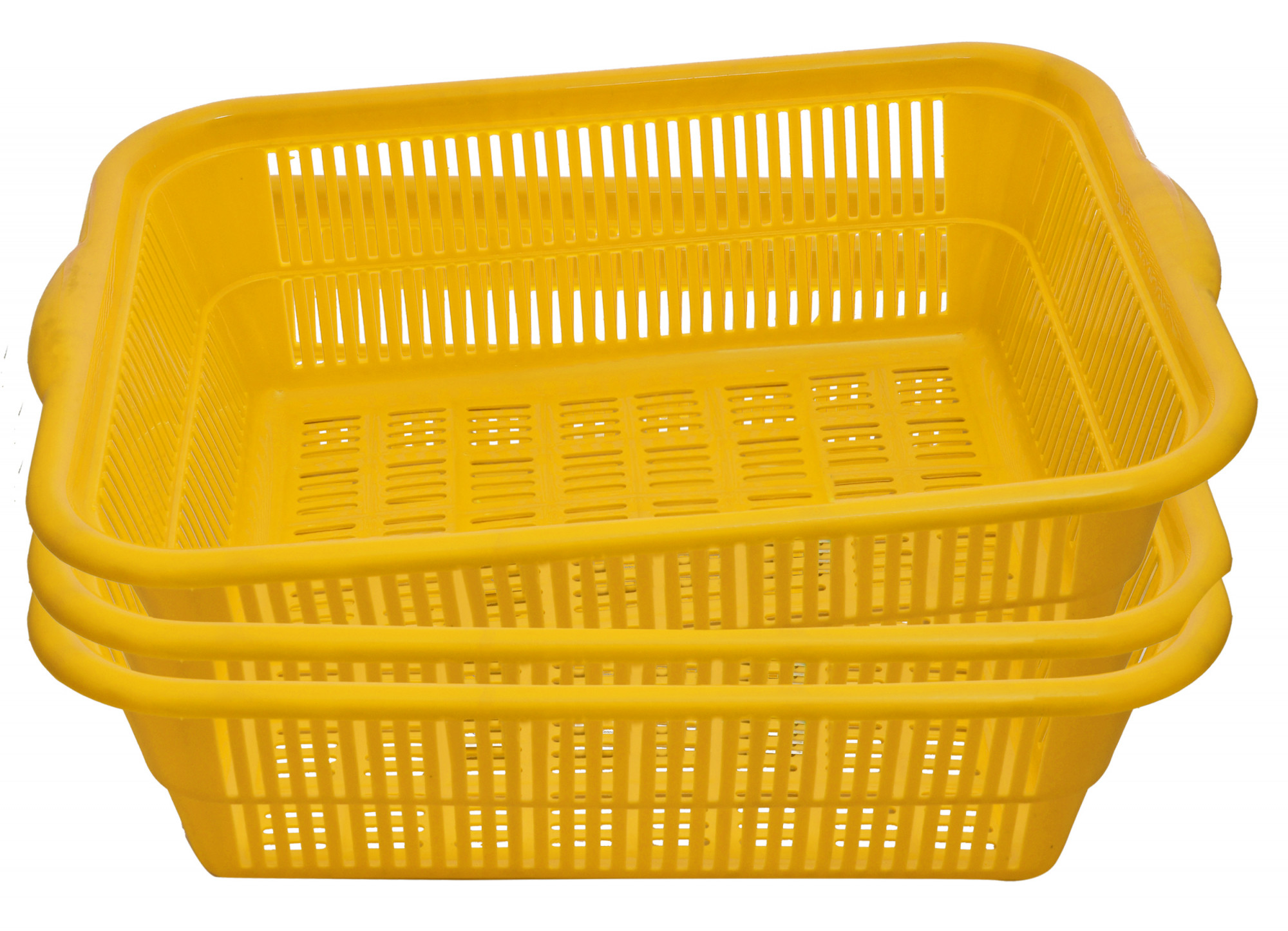 Kuber Industries Plastic Kitchen Small Size Dish Rack Drainer Vegetables And Fruits Washing Basket Dish Rack Multipurpose Organizers (Yellow)-KUBMART586