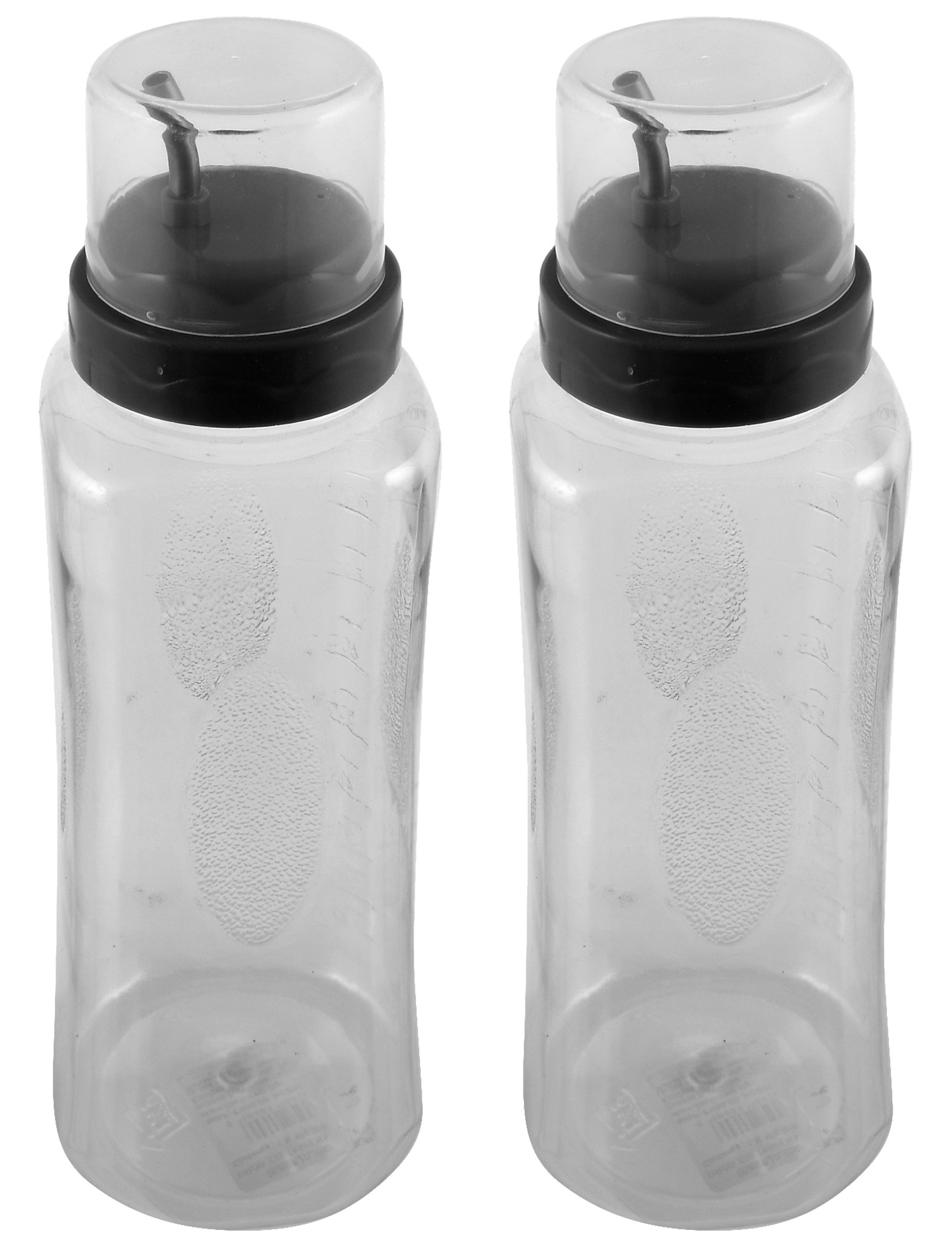 Kuber Industries Plastic Leakproof Drop Oil Bottle Olive Oil Dispenser for Kitchen Storage Container,1 Ltr (Grey)