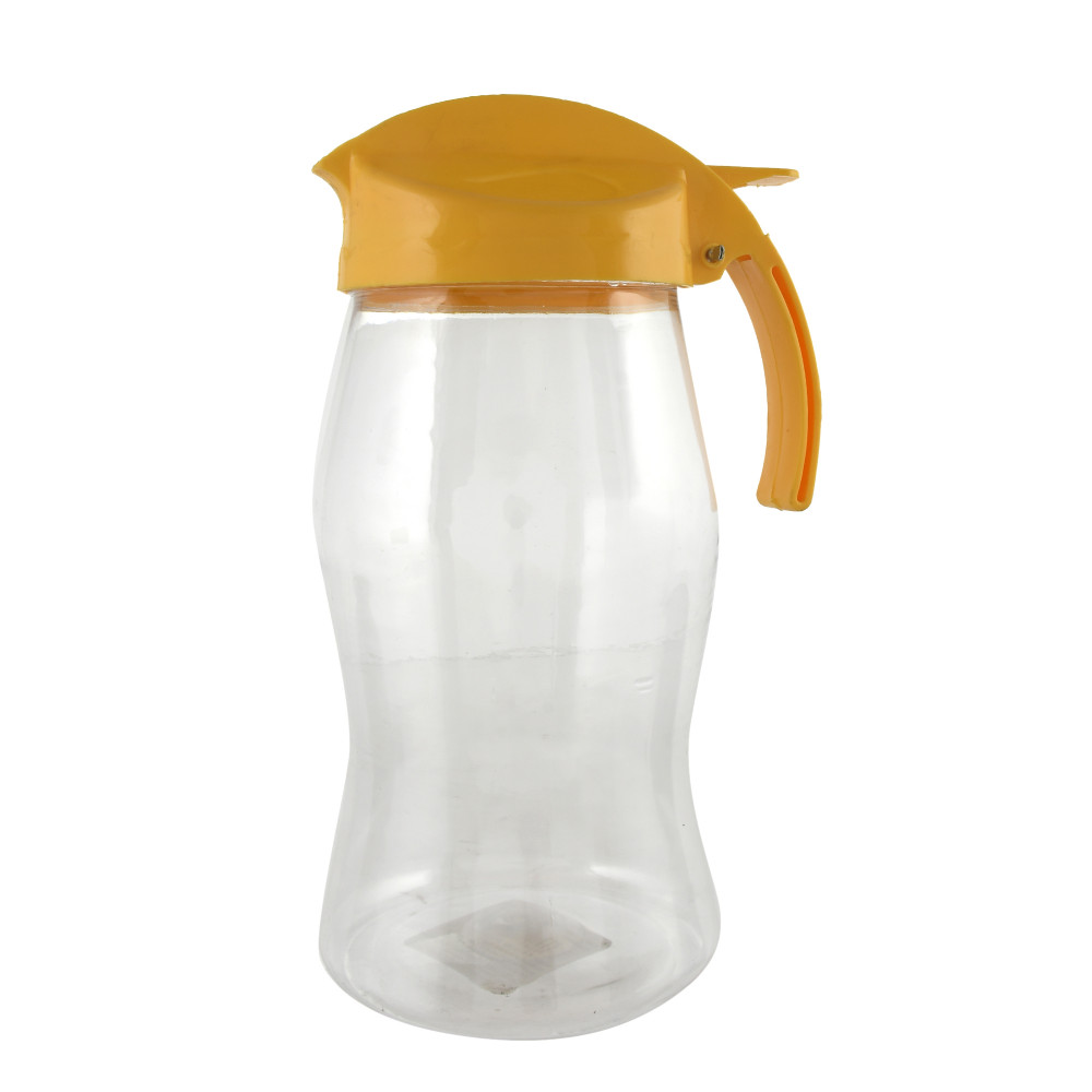 Kuber Industries Plastic Leakproof Oil Bottle Olive Oil Dispenser for Kitchen Storage Container,1100 Ml (Yellow)